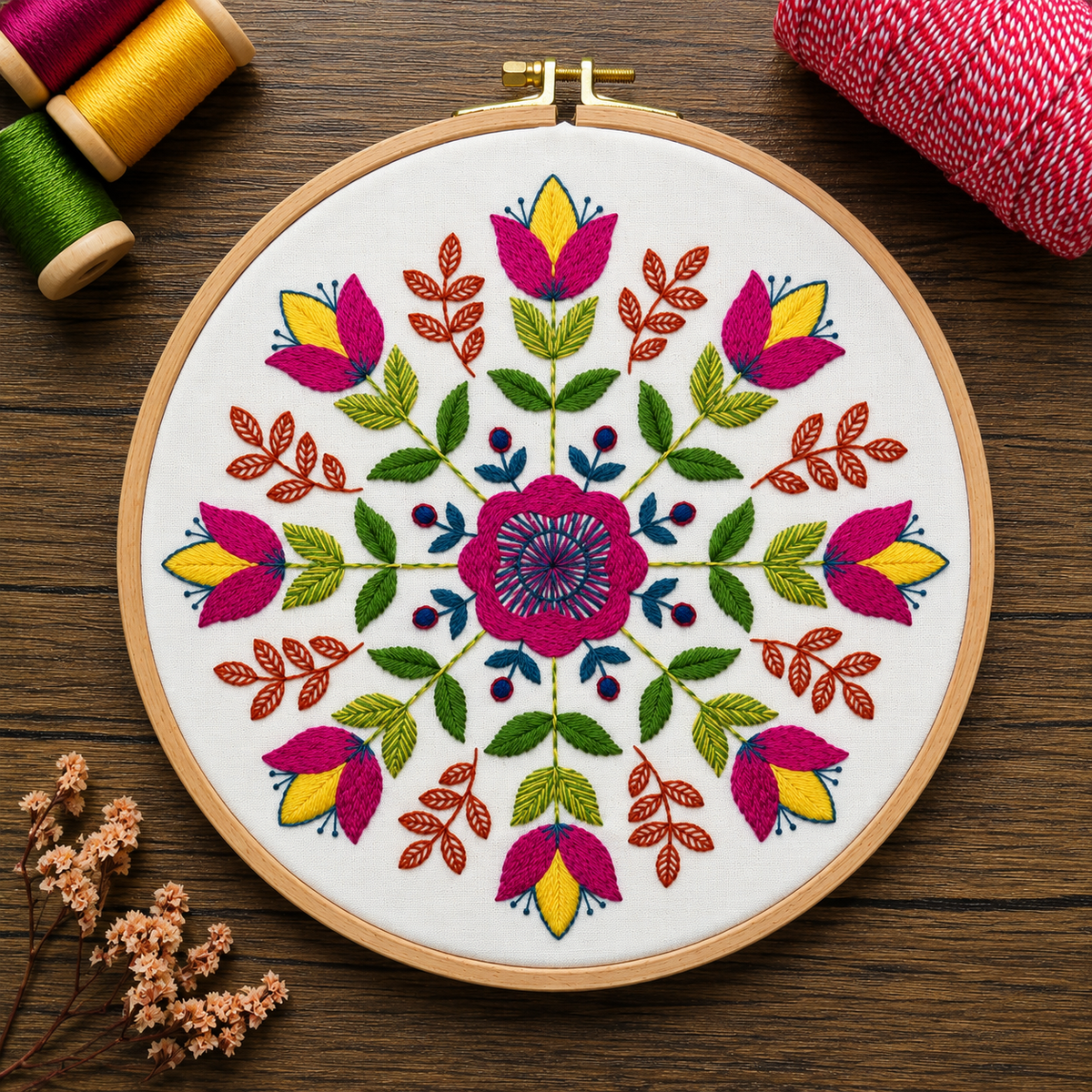 florally hand embroidery