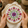 Florally, Pre Printed Embroidery Fabric Panel PLUS PDF Pattern for Hand Embroidery

A gorgeous flower embroidery design for you to create a modern piece of embroidery hoop art.