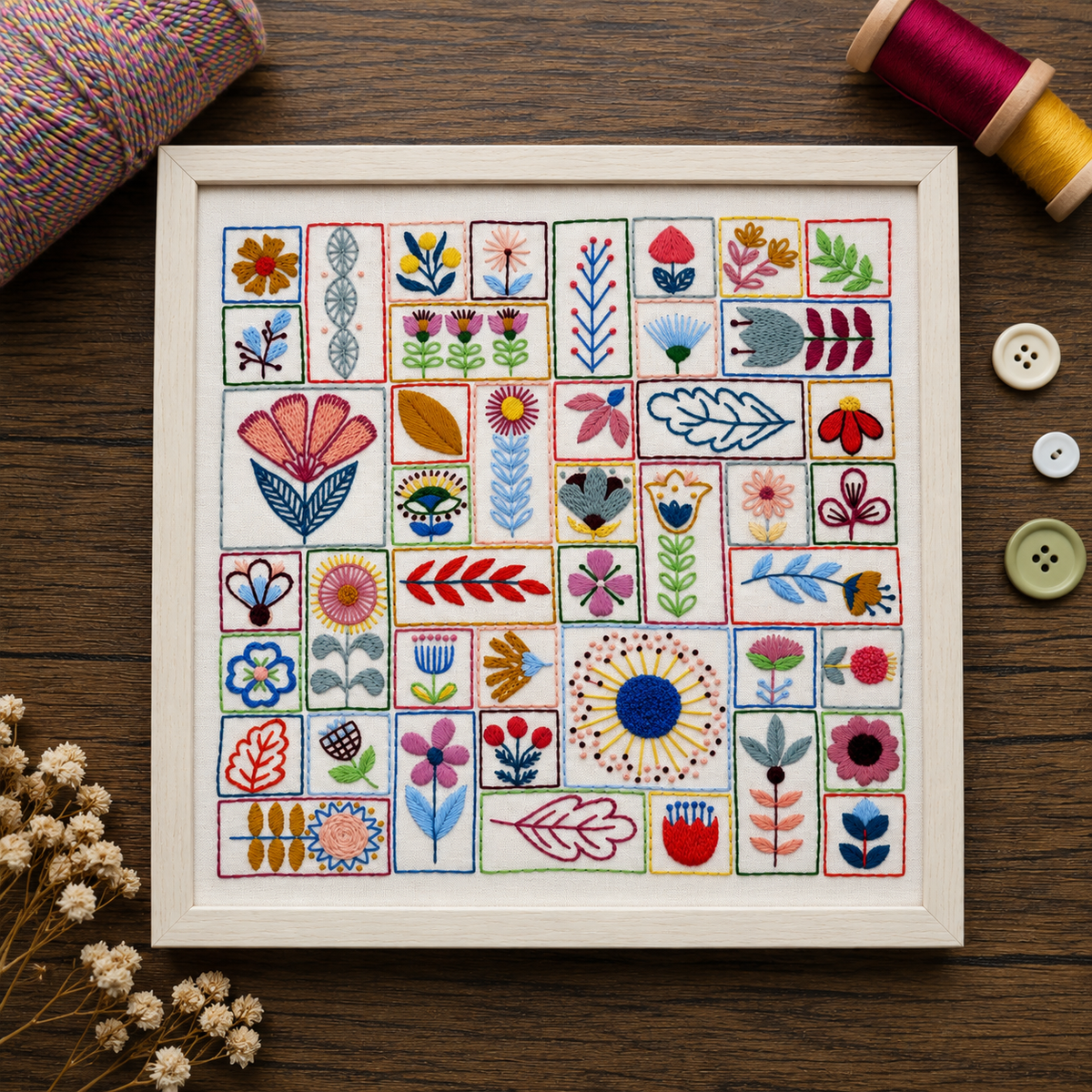Flowery Folk Hand Embroidery 