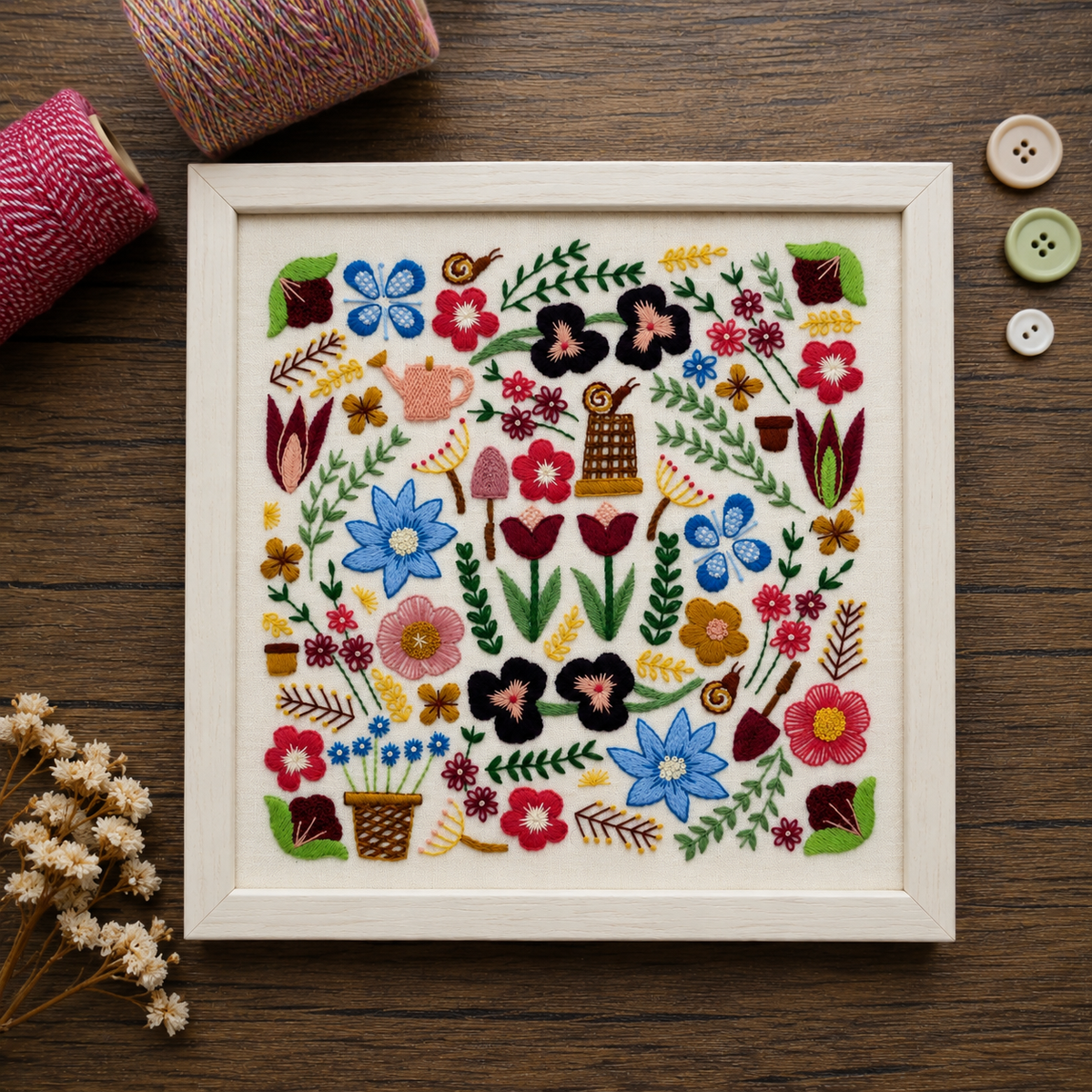 Garden Glory Hand embroidery pattern