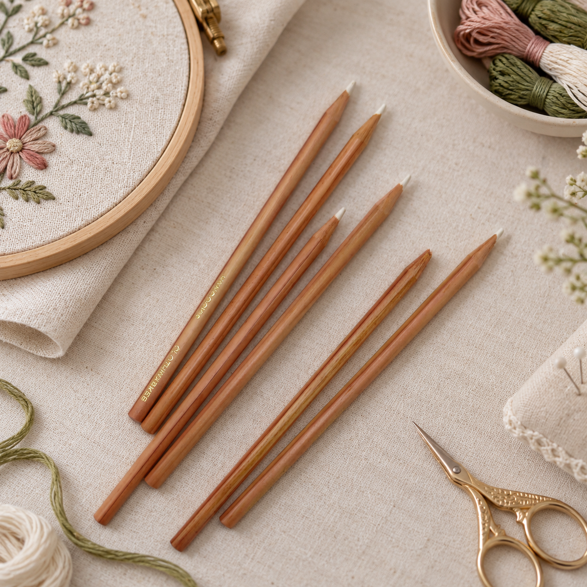 Hancocks white cloth fabric marker pencil
