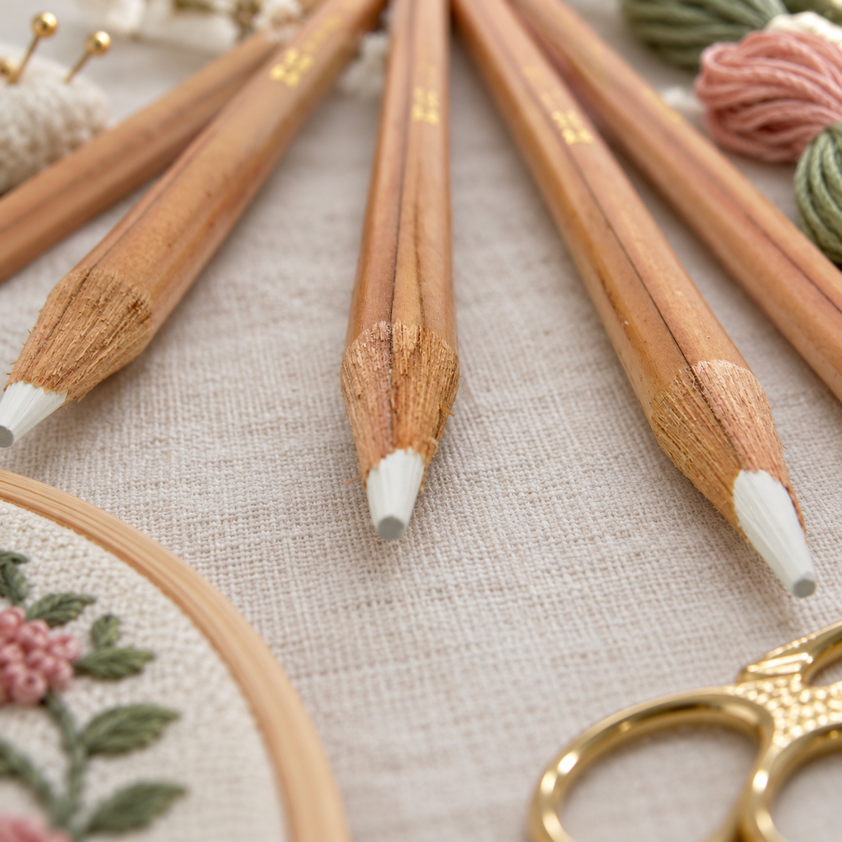 Hancocks white cloth fabric marker pencil