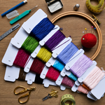 Hand embroidery kit threads