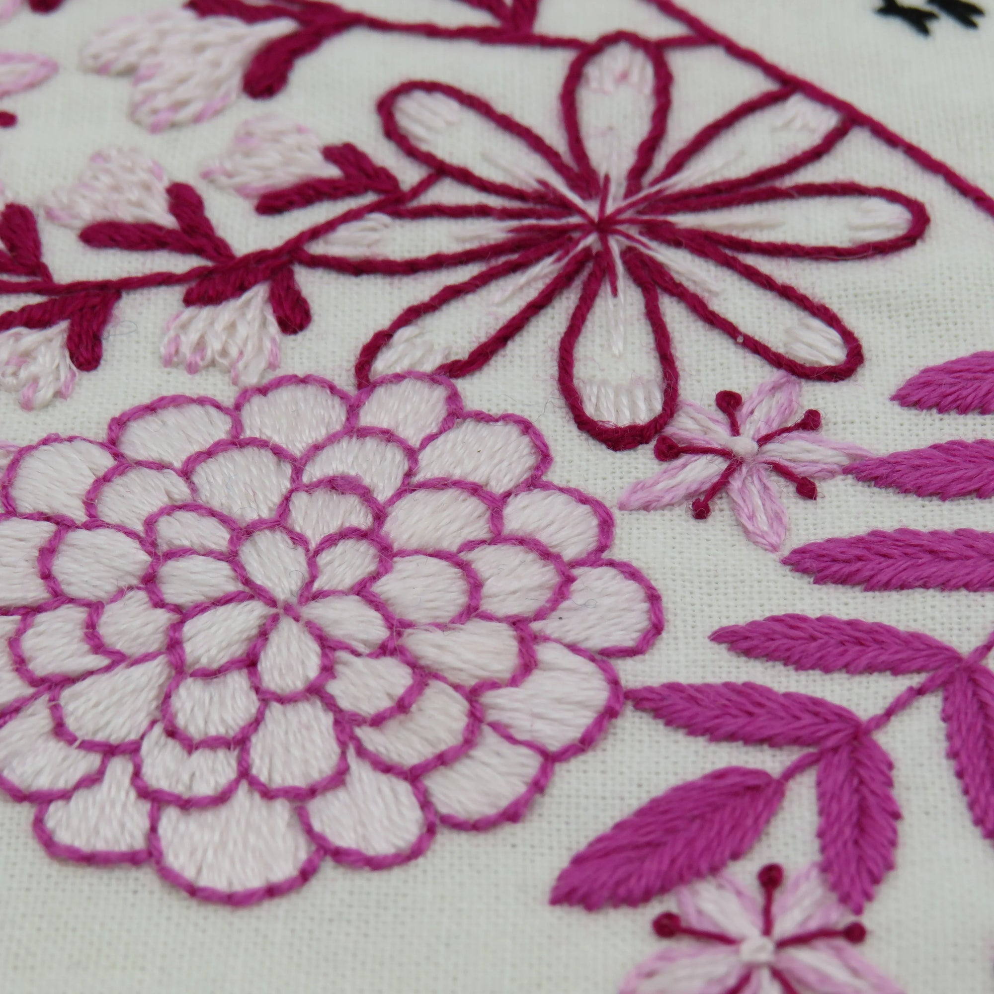 This Embroidery Pattern is called 'Love Blooms' - it is a beautiful embroidery design and a delight to stitch.
