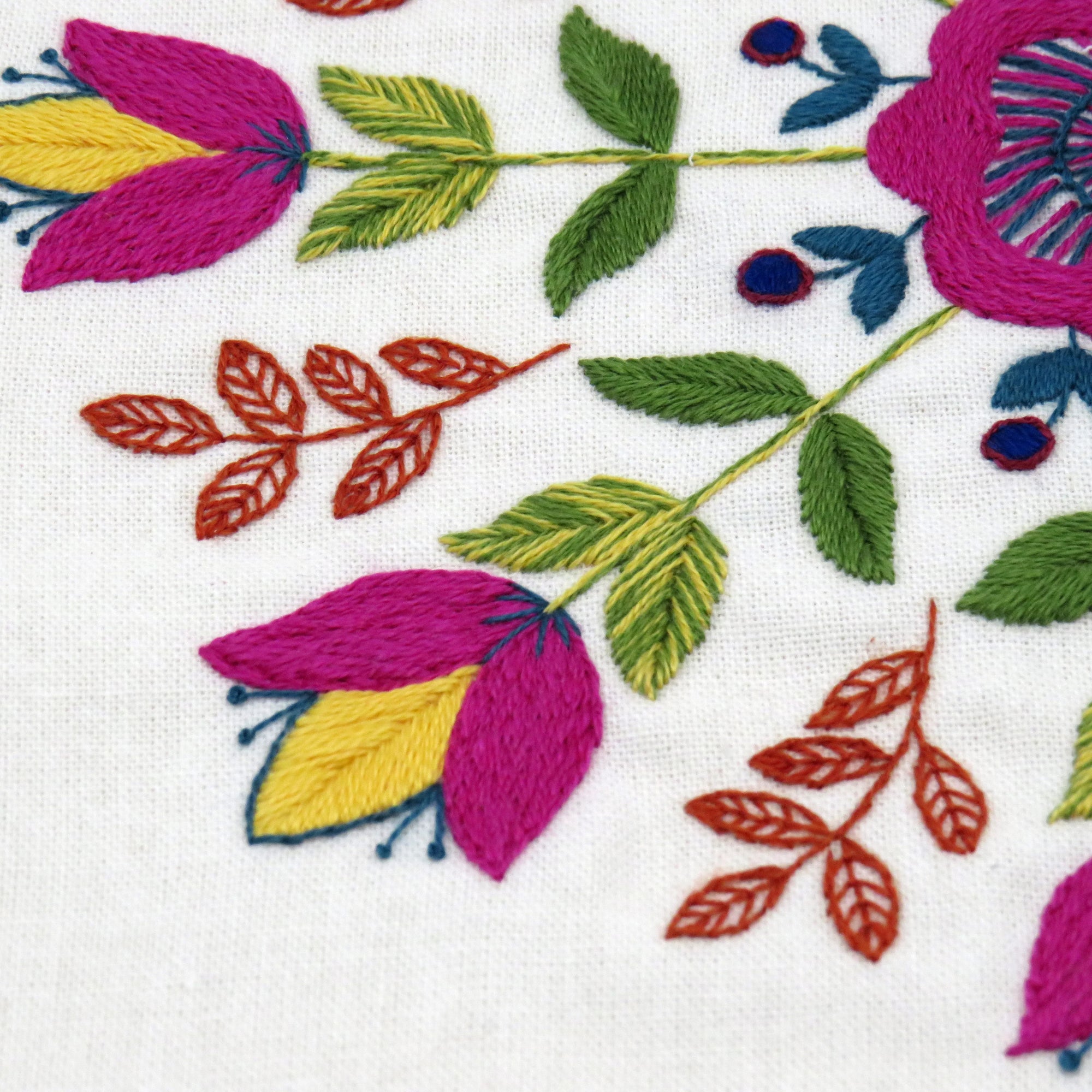 Florally, Pre Printed Embroidery Fabric Panel PLUS PDF Pattern for Hand Embroidery

A gorgeous flower embroidery design for you to create a modern piece of embroidery hoop art.