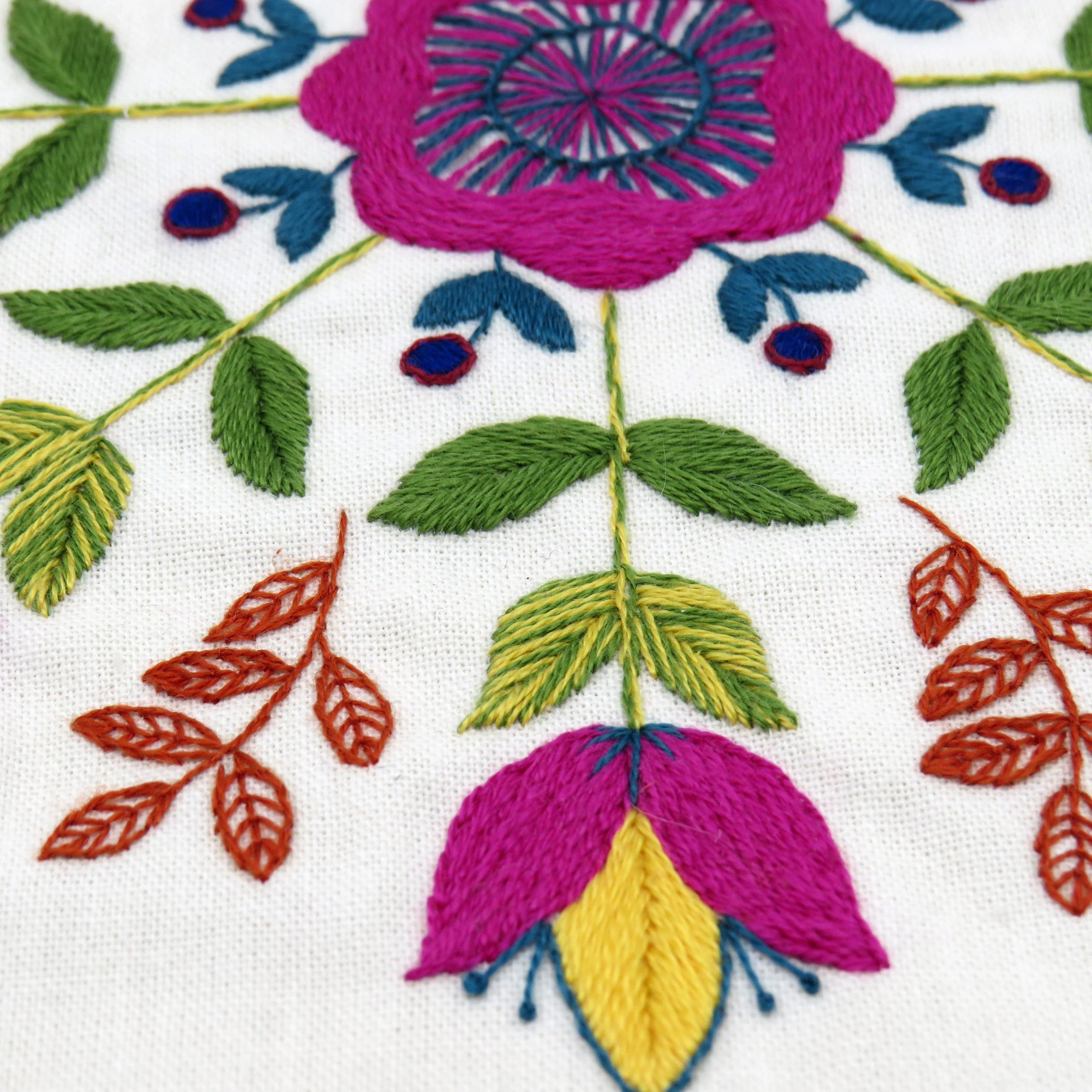 Florally, Pre Printed Embroidery Fabric Panel PLUS PDF Pattern for Hand Embroidery

A gorgeous flower embroidery design for you to create a modern piece of embroidery hoop art.