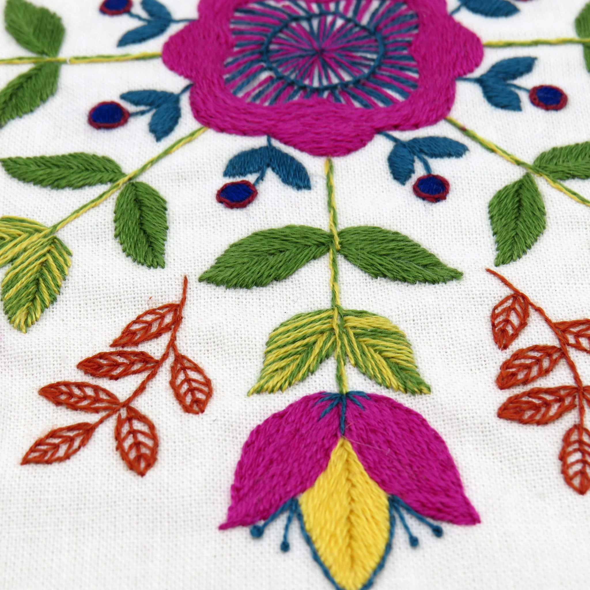 Florally, Pre Printed Embroidery Fabric Panel PLUS PDF Pattern for Hand Embroidery

A gorgeous flower embroidery design for you to create a modern piece of embroidery hoop art.