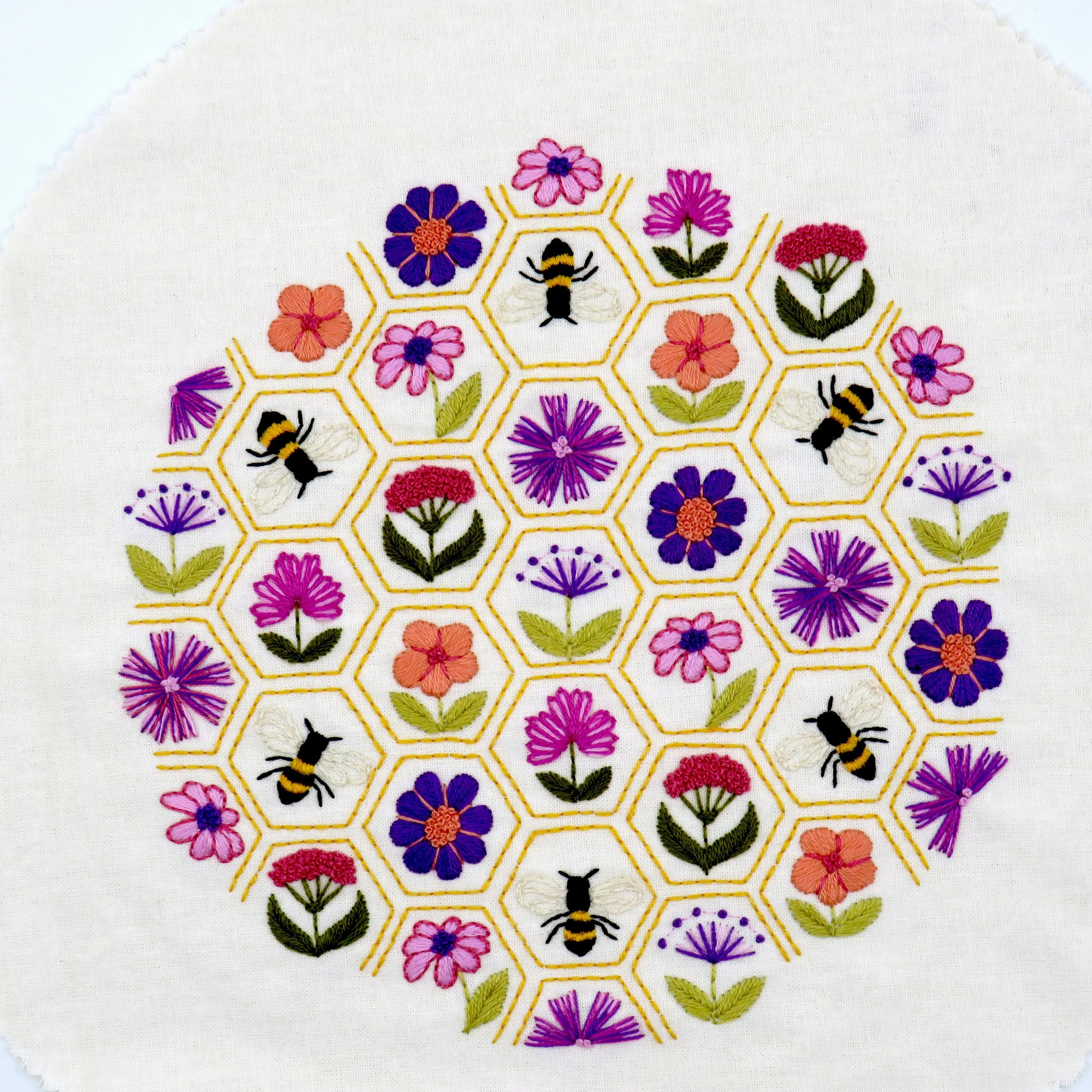 Flower Meadow Cottage Hand Embroidery PDF Pattern