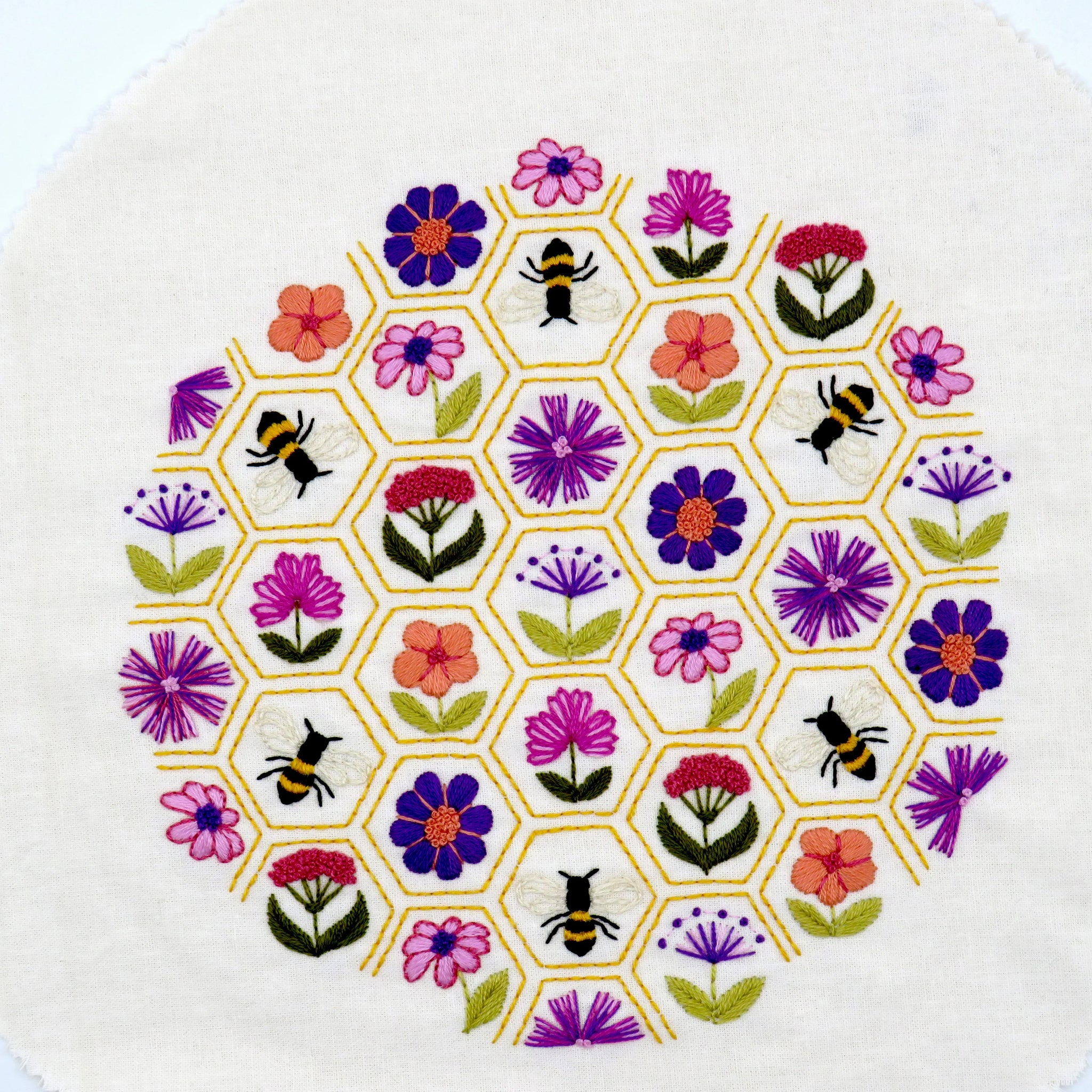 Flower Meadow Cottage Hand Embroidery PDF Pattern