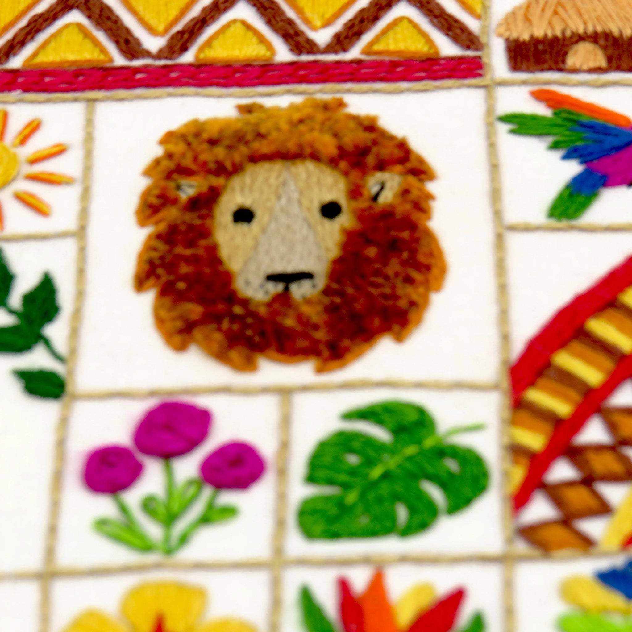 Stitch your way through the flora and fauna of Africa whilst encountering magnificent animals and birds along the way. From the majestic lion to the humble beetle, there are so many discoveries to stitch you will be delighted to see it all come alive in thread.