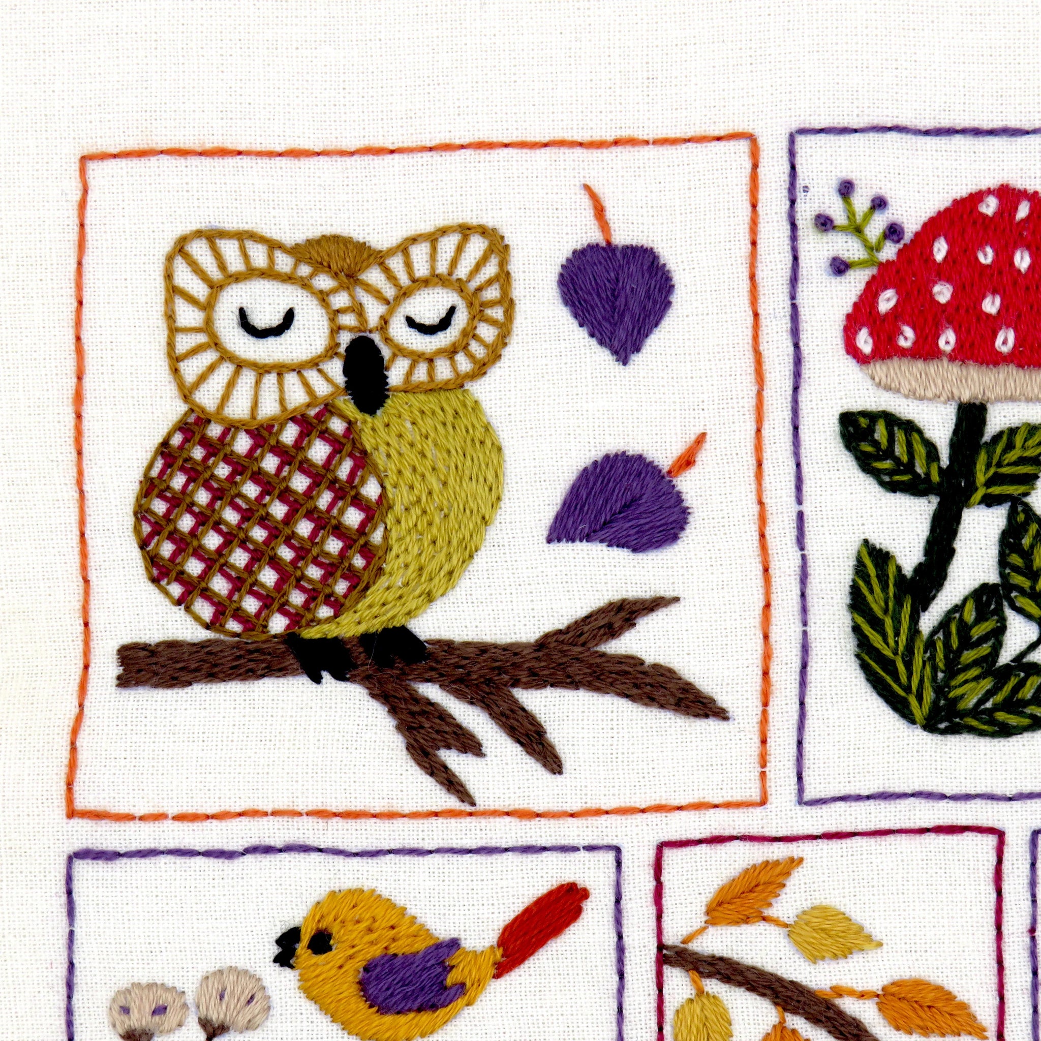 Patrón PDF de Bordado a Mano Esplendor de Otoño