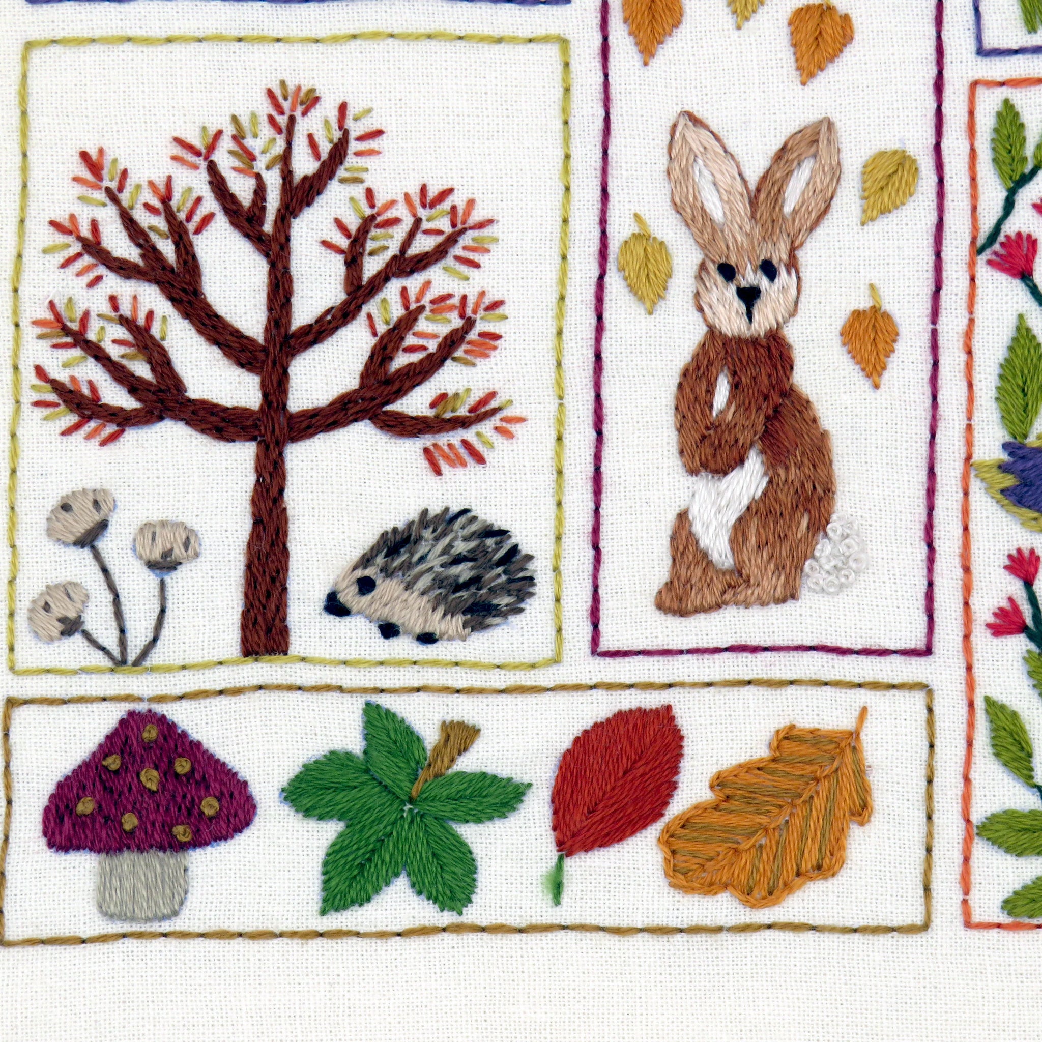 Autumn Splendour Hand Embroidery PDF Pattern
This Autumn Splendour Hand Embroidery Pattern design has been created to capture a real sense of Autumn both with the design elements as well as the colours used.&nbsp;

The Autumn Splendour Hand Embroidery Pattern finished size approx. 7.5 x 7.5inch square version.