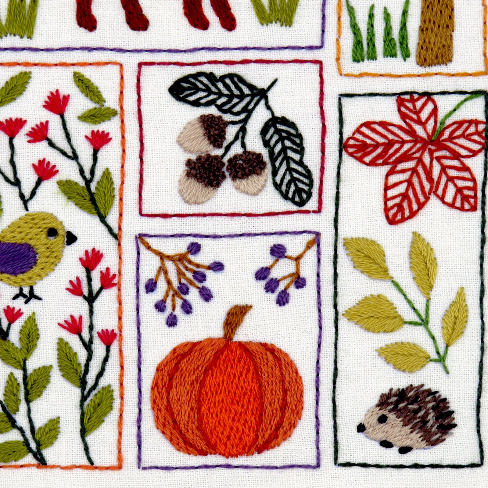 Autumn Splendour Hand Embroidery PDF Pattern
This Autumn Splendour Hand Embroidery Pattern design has been created to capture a real sense of Autumn both with the design elements as well as the colours used.&nbsp;

The Autumn Splendour Hand Embroidery Pattern finished size approx. 7.5 x 7.5inch square version.