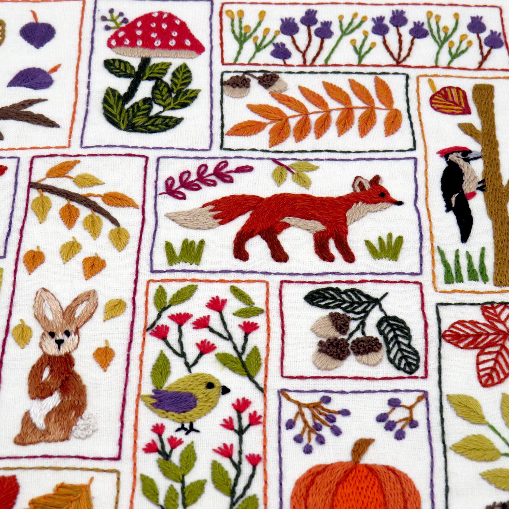 Autumn Splendour Hand Embroidery PDF Pattern
This Autumn Splendour Hand Embroidery Pattern design has been created to capture a real sense of Autumn both with the design elements as well as the colours used.&nbsp;

The Autumn Splendour Hand Embroidery Pattern finished size approx. 7.5 x 7.5inch square version.