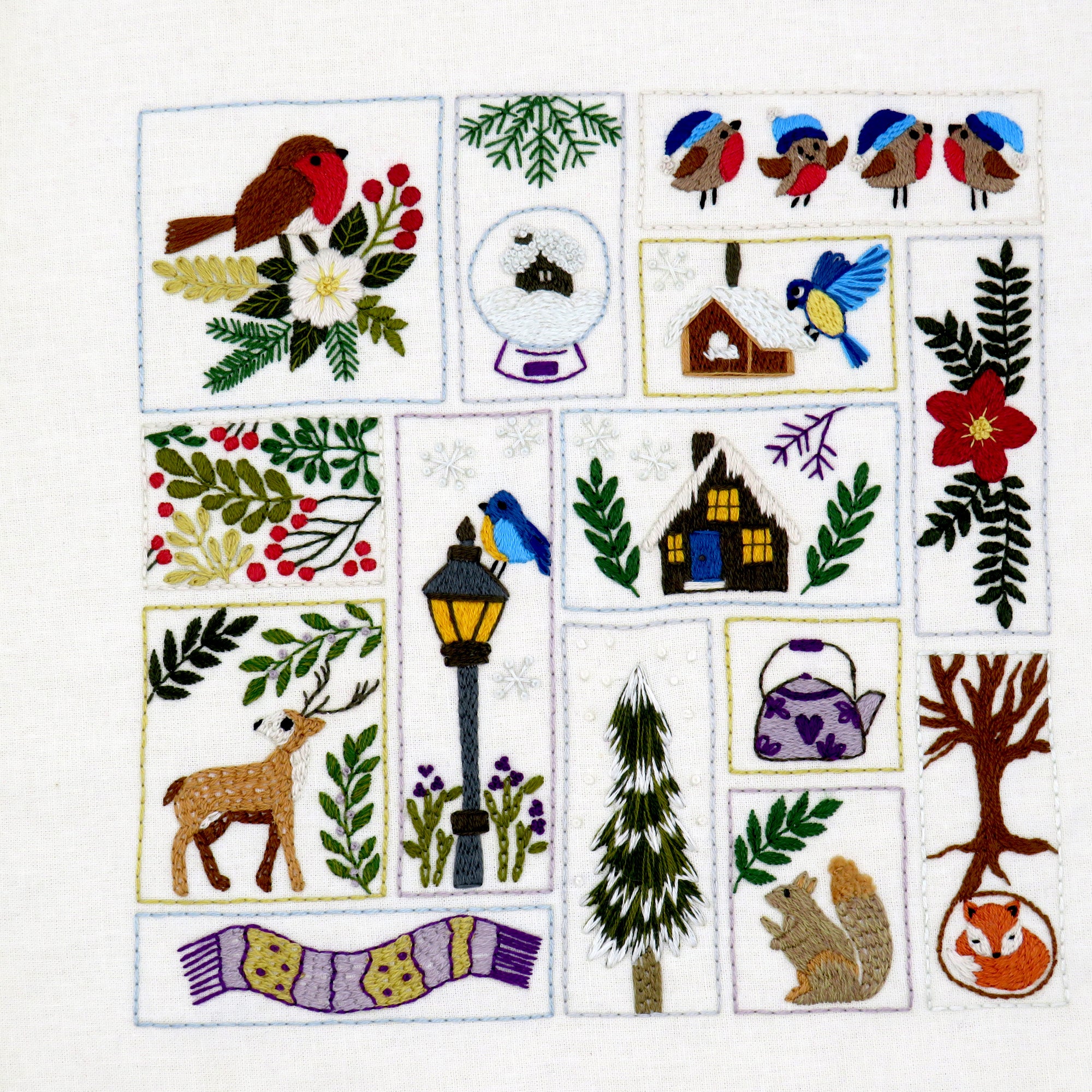 Winter Splendour Hand Embroidery PDF Pattern
