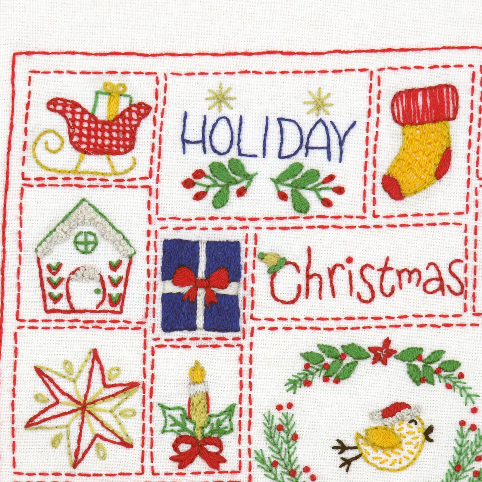 The Christmas Embroidered Advent Calendar Hand Embroidery Kit is the ideal solution, providing a charming and calming way to count down to the big day. Designed for both beginner and experienced stitchers, this Christmas embroidery kit, advent calendar stitch&nbsp;lets you stitch a new Christmas pattern each day, transforming the countdown into a creative ritual that enhances the festive atmosphere at home.