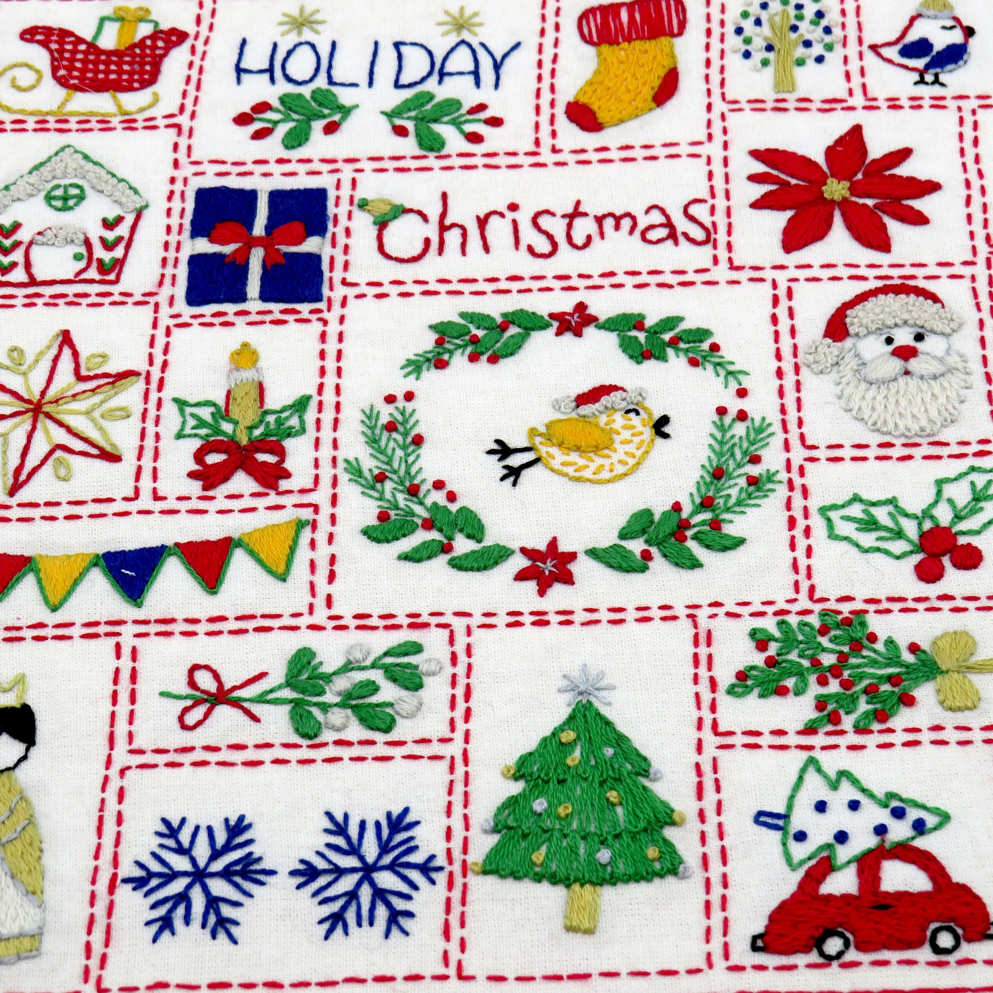 The Christmas Embroidered Advent Calendar Hand Embroidery Kit is the ideal solution, providing a charming and calming way to count down to the big day. Designed for both beginner and experienced stitchers, this Christmas embroidery kit, advent calendar stitch&nbsp;lets you stitch a new Christmas pattern each day, transforming the countdown into a creative ritual that enhances the festive atmosphere at home.