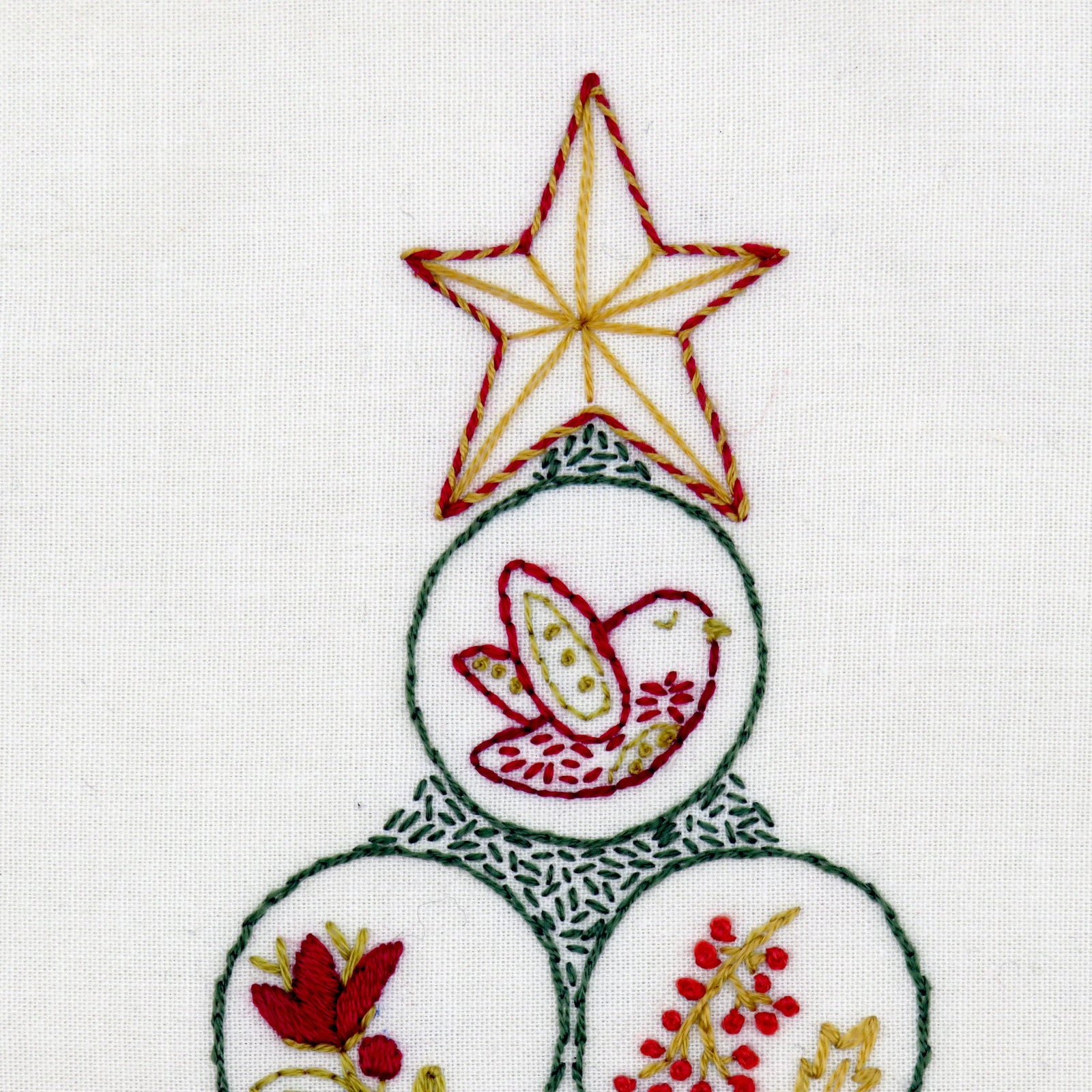 This is the fantastic Advent Calendar design we stitched for Christmas 2022 and it is now available as a full pattern so everyone can stitch a beauitful tree filled with folk decorations.

This design is suitable for beginners as well as the more advanced stitcher to create a fun stitched piece to make your home look special during the Christmas period.