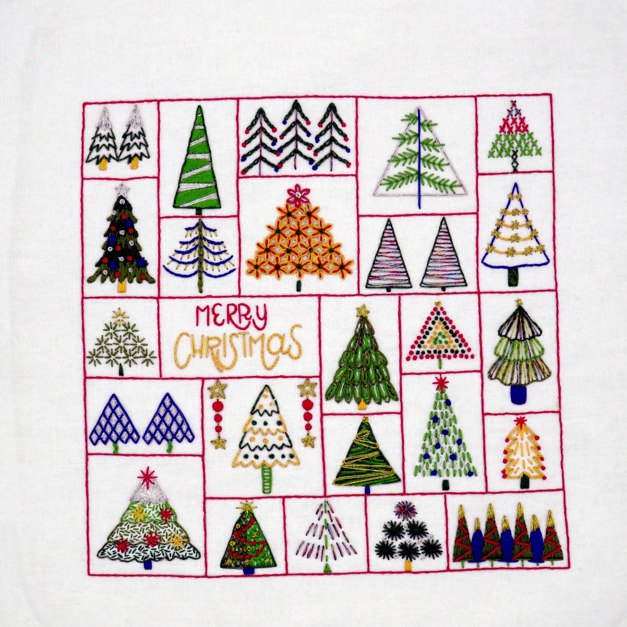 Patrón de bordado en PDF de Oh Christmas Tree