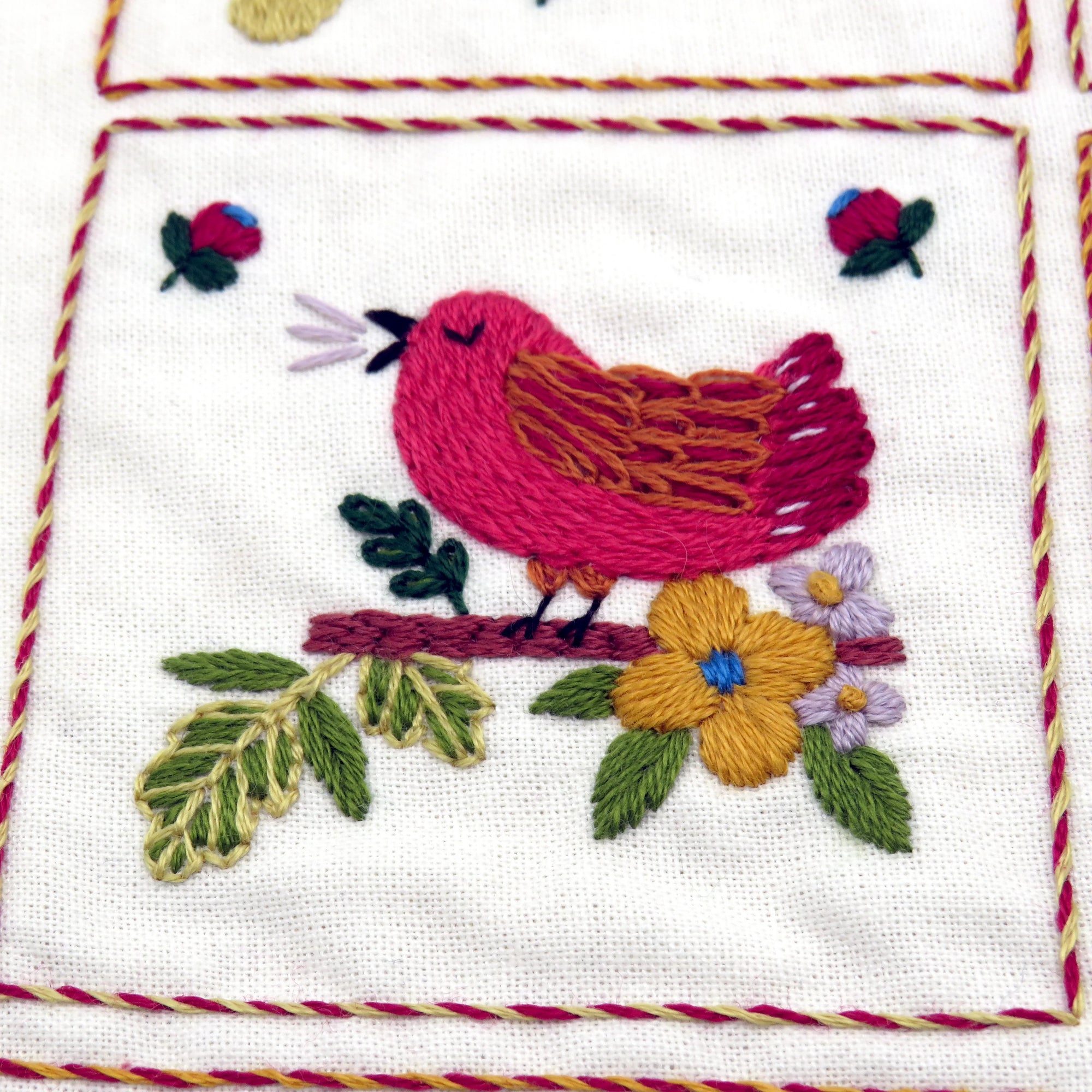 12 days of christmas hand embroidery design
