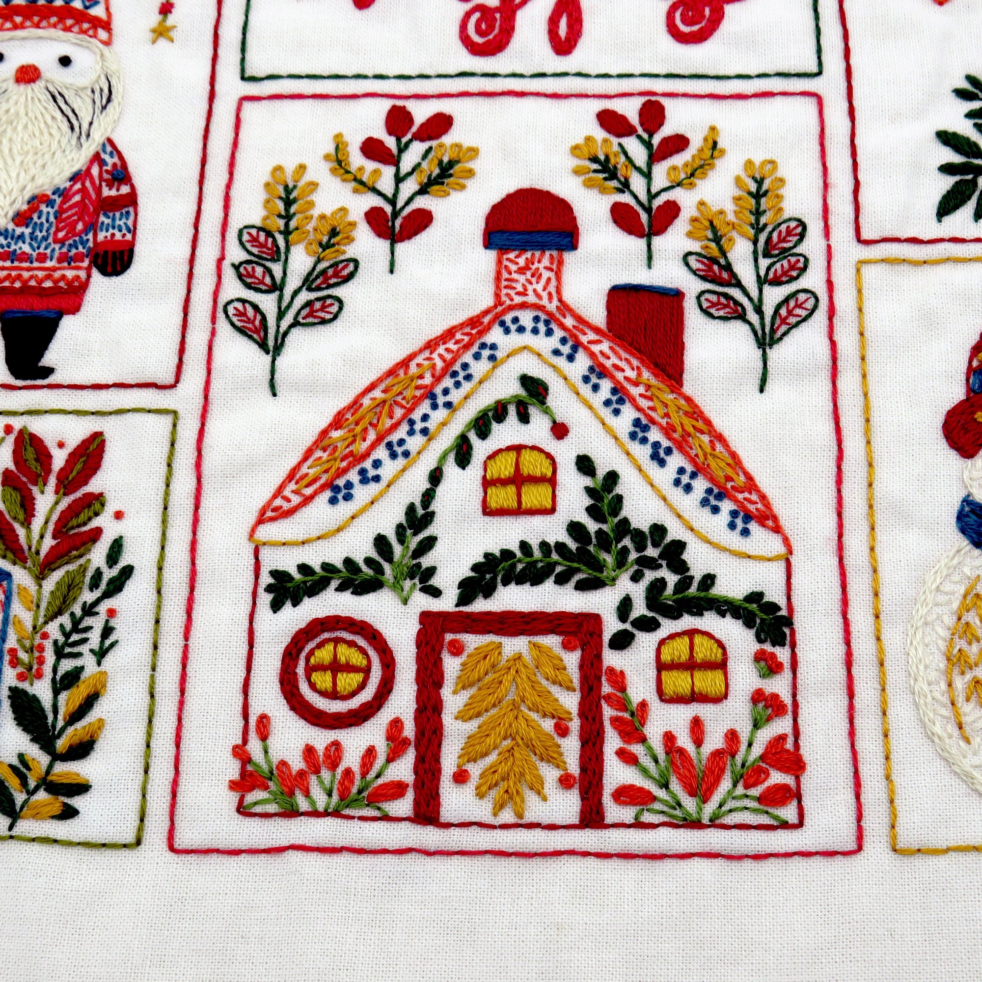 Christmas Folk is a joy to stitch with all the wonderful and delightful patterns used to create the traditional Christmas designs.