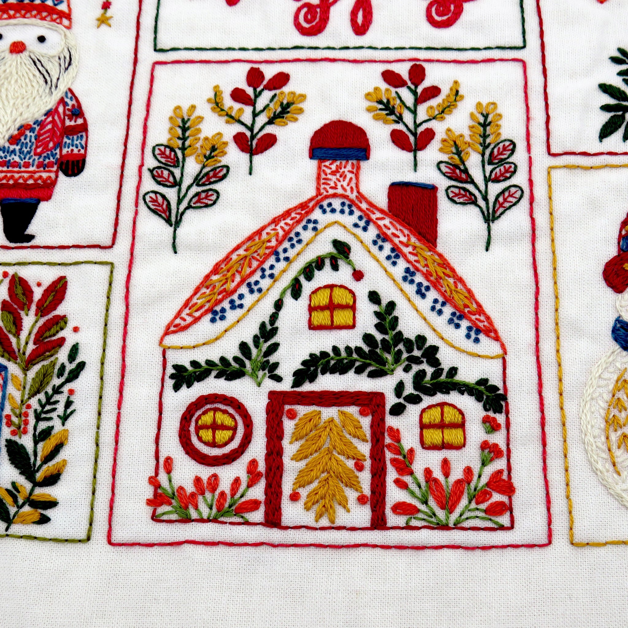 Christmas Folk is a joy to stitch with all the wonderful and delightful patterns used to create the traditional Christmas designs.
