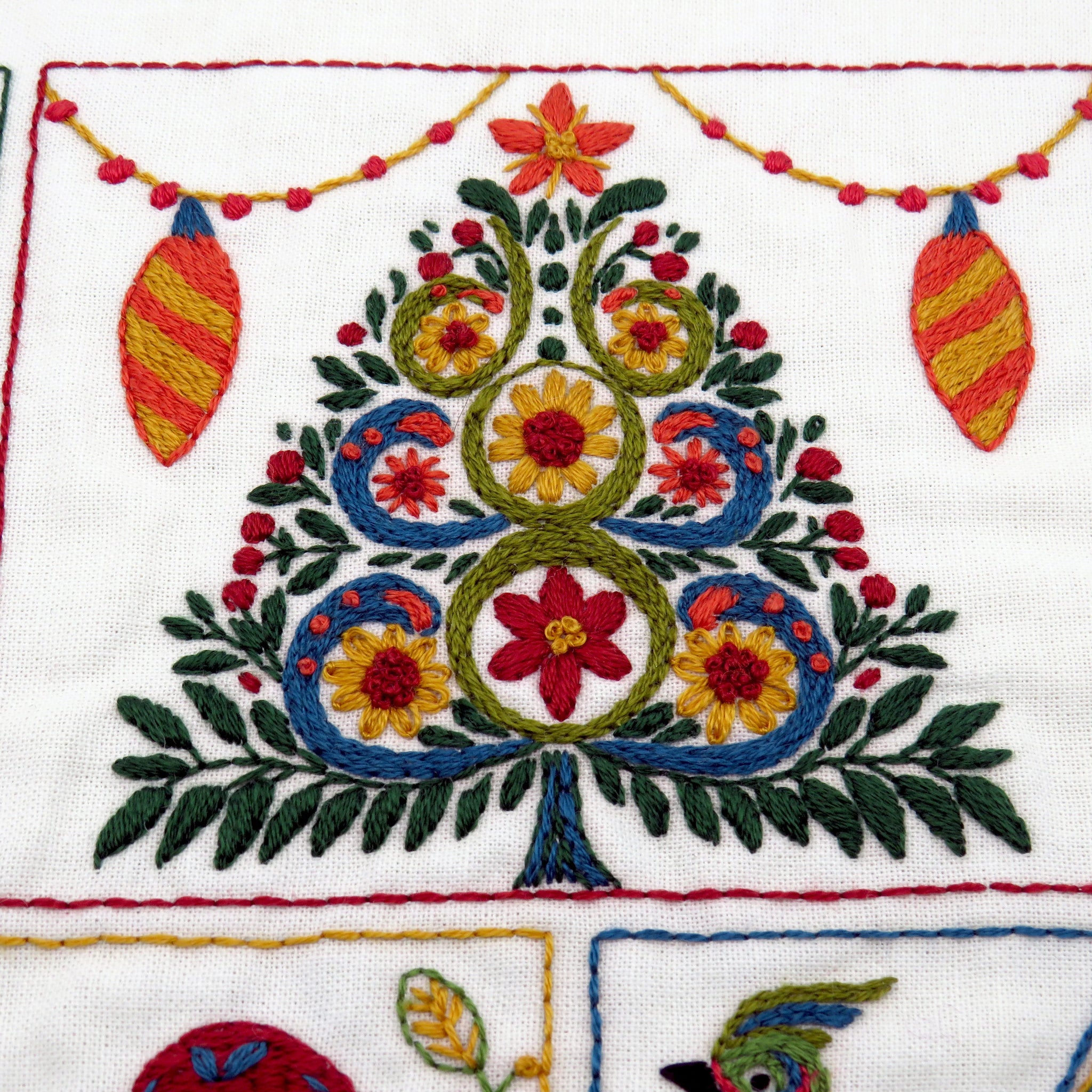 Christmas Folk is a joy to stitch with all the wonderful and delightful patterns used to create the traditional Christmas designs.