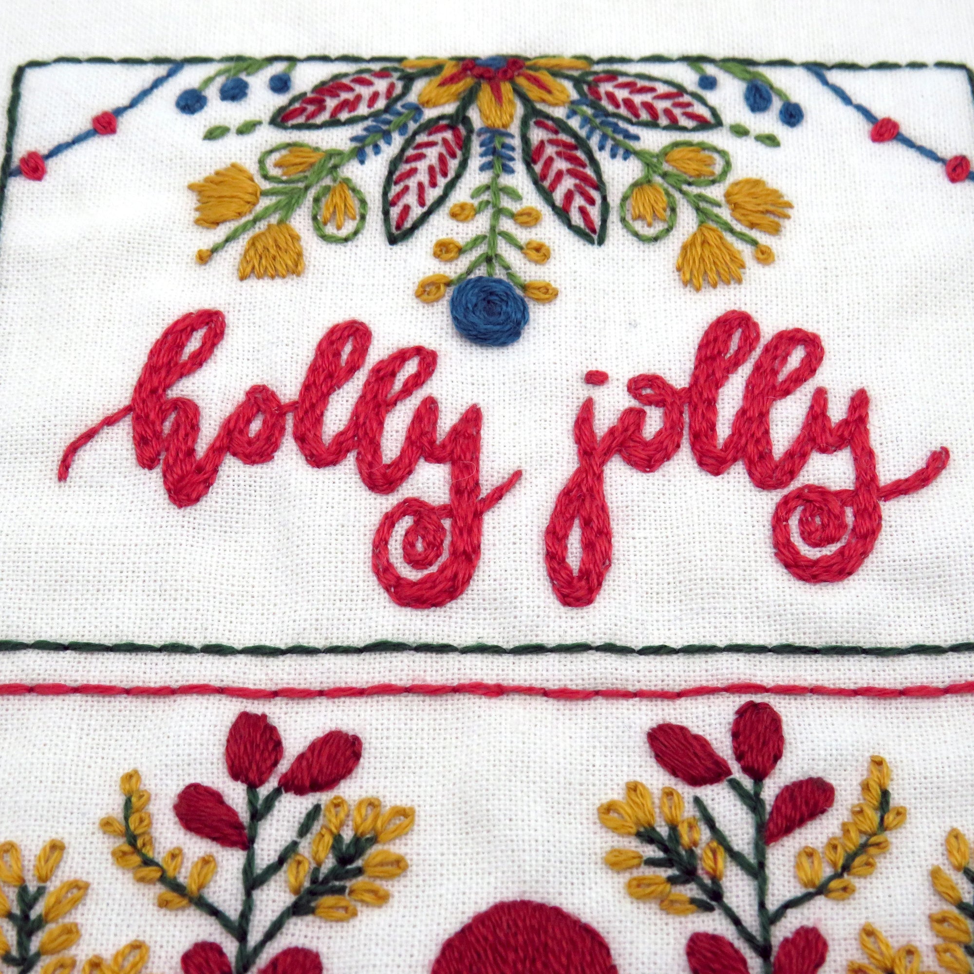 Christmas Folk is a joy to stitch with all the wonderful and delightful patterns used to create the traditional Christmas designs.