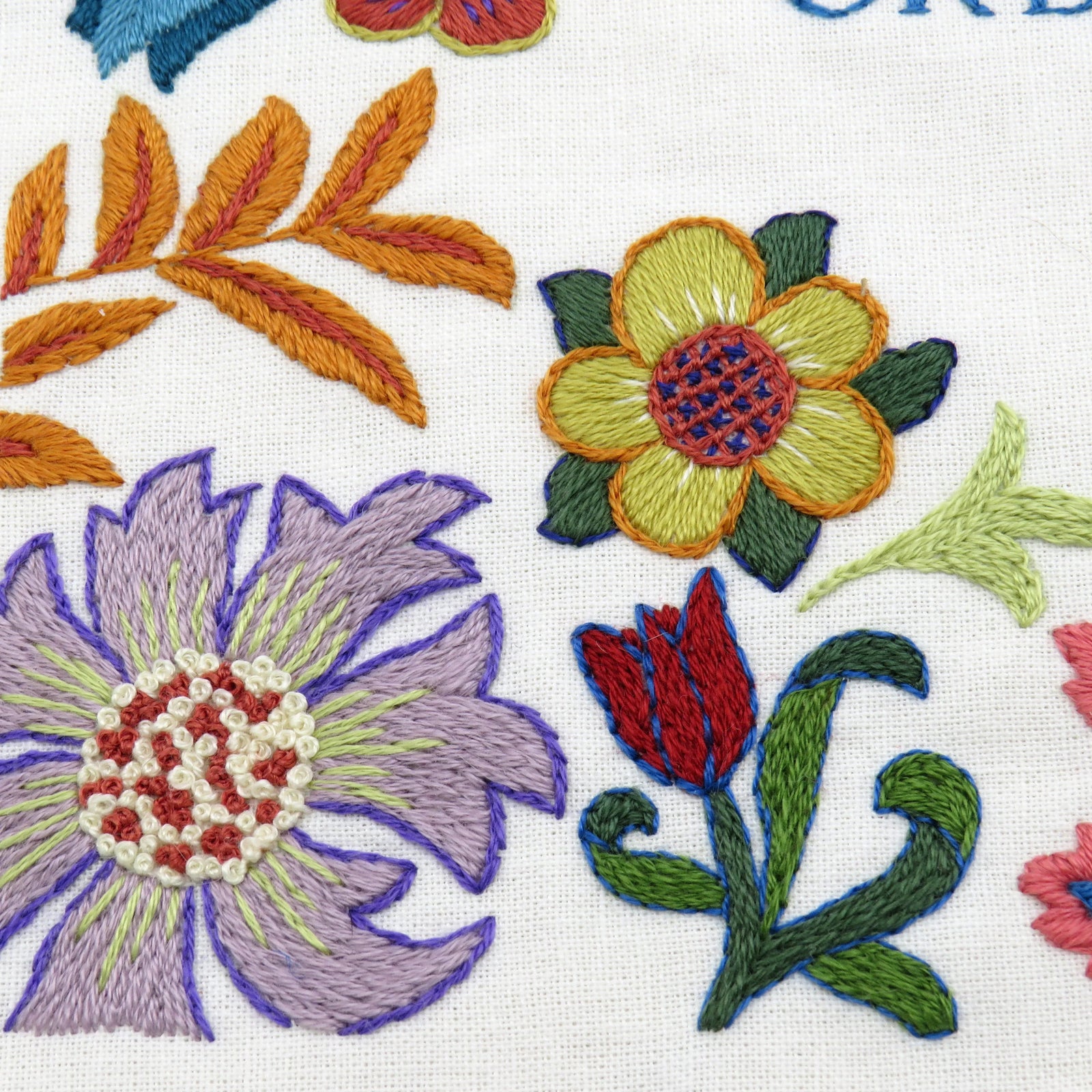 This famous quote by William Morris is beautifully stitched surrounded by a selection of Morris' own wonderful floral elements.&nbsp;