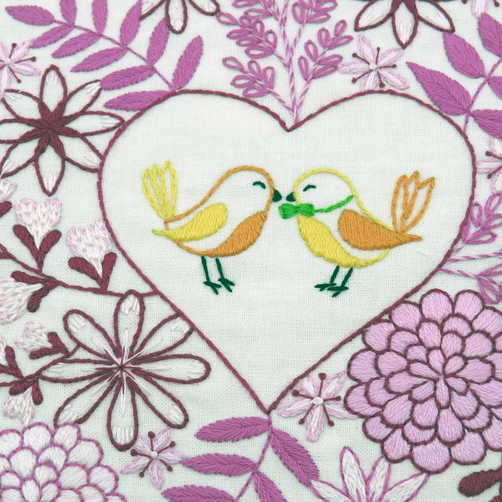 This Embroidery Pattern is called 'Love Blooms' - it is a beautiful embroidery design and a delight to stitch.