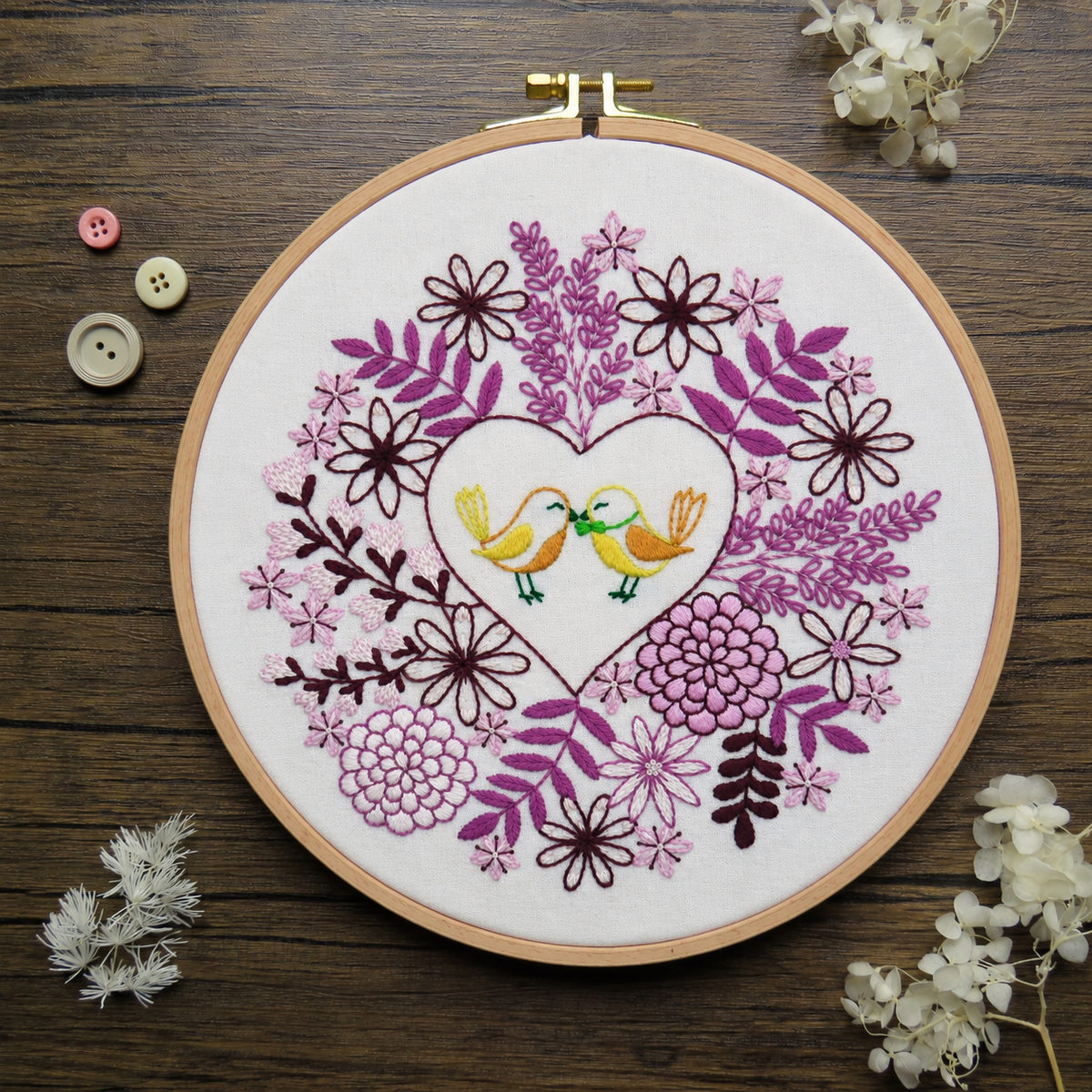 Love Blooms Hand Embroidery