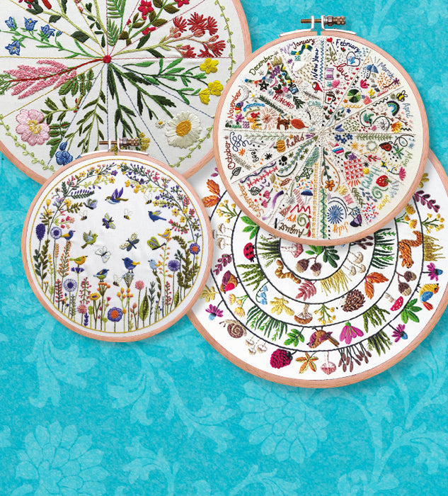 StitchDoodles hand embroidery kits, printed fabric, and modern embroidery patterns