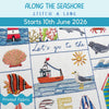 Along the Seashore — Pre-Printed Hand Embroidery Fabric Panel