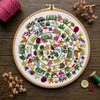 Round &amp; Round the Woodland Embroidery Pattern
