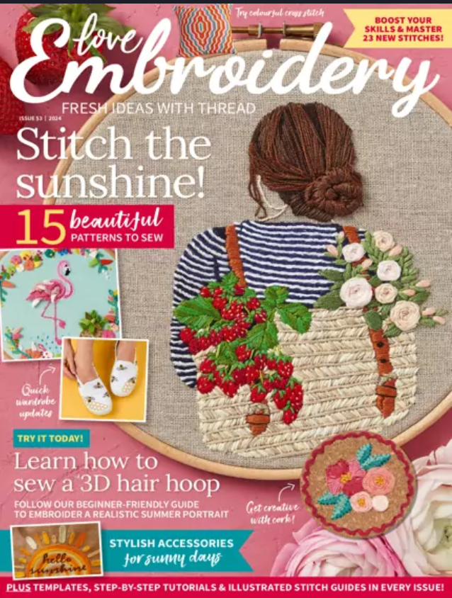 love embroidery magazine bugs in bloom