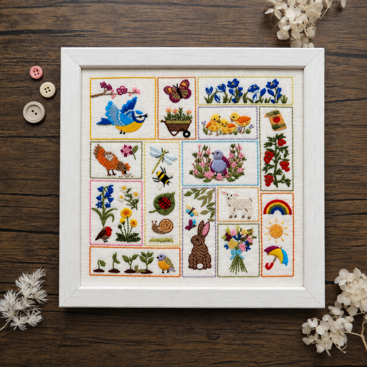 Spring Splendour Hand Embroidery Pattern