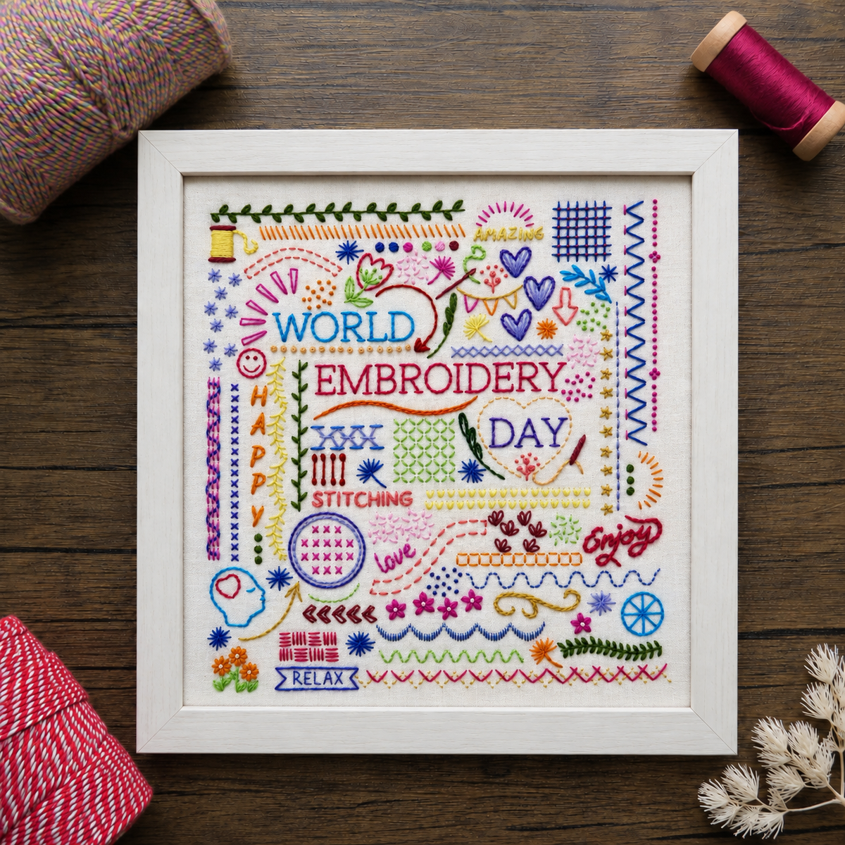 Happy Stitching Pre Printed Fabric Pattern ready for stitching