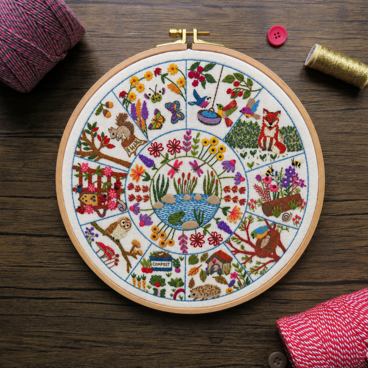 A Year in Nature Hand Embroidery Kit
