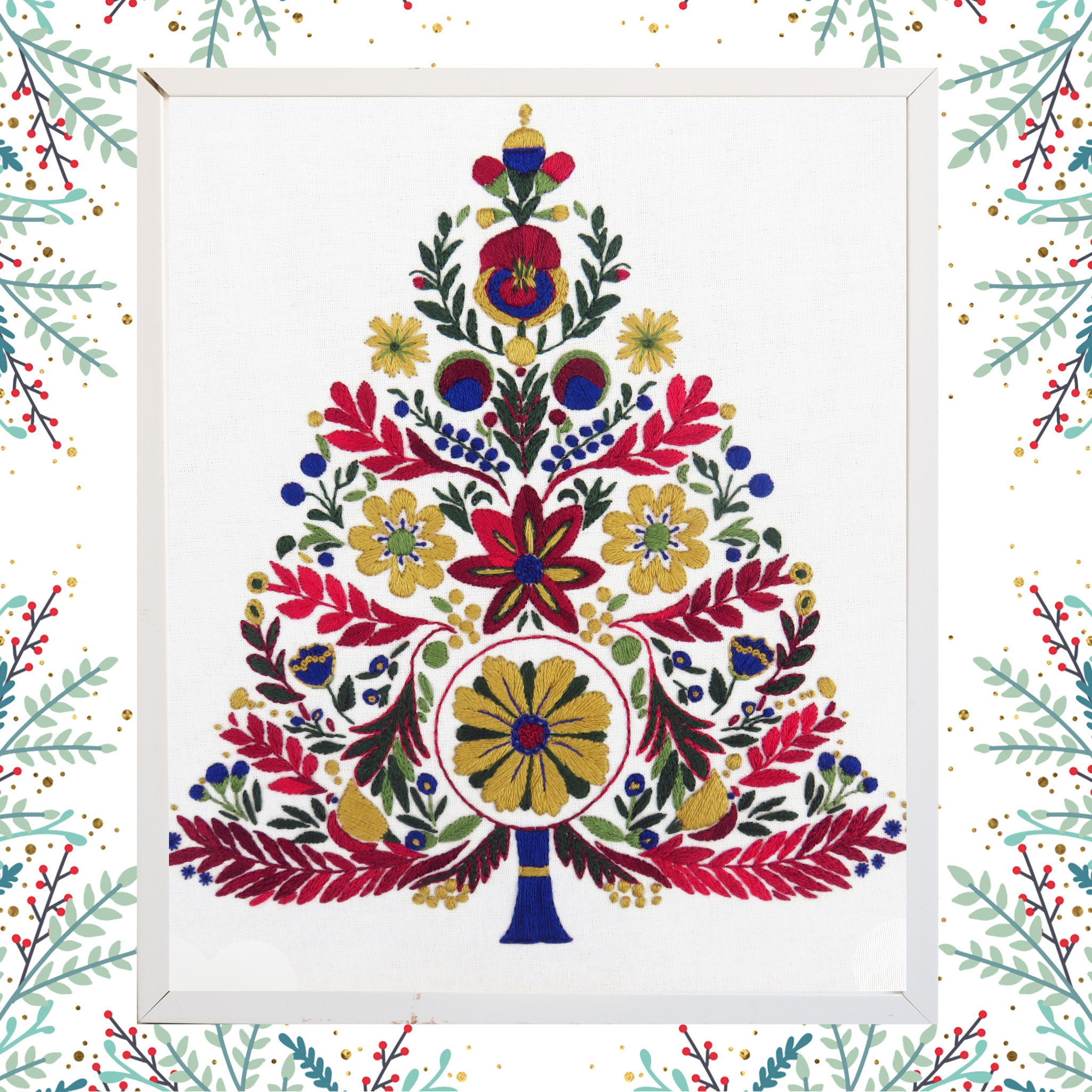 Yuletide Embroidery PDF Pattern