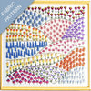 A Flower a Day Pre Printed Embroidery Fabric Pattern