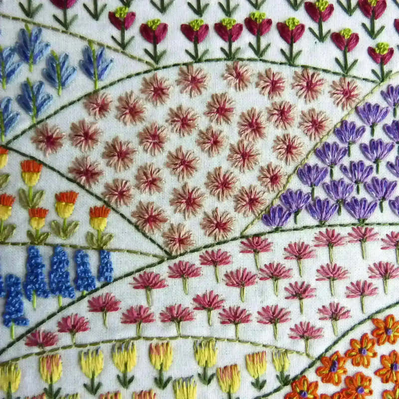 A Flower a Day Pre Printed Embroidery Fabric Pattern , Pre Printed Fabric Pattern , StitchDoodles , embroidery hoop kit, embroidery kit for adults, embroidery kit for beginners, embroidery kits for adults, embroidery kits for beginers, hand embroidery, hand embroidery pattern, modern embroidery kits, Printed Pattern , StitchDoodles , shop.stitchdoodles.com