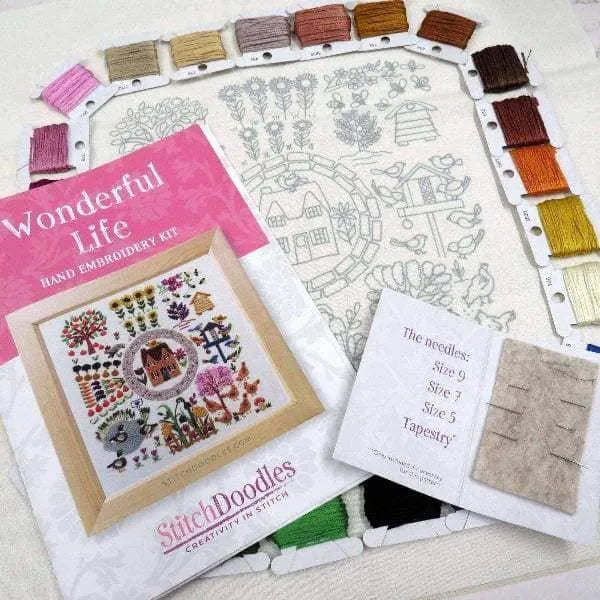 Home A Wonderful Life Hand Embroidery Kit