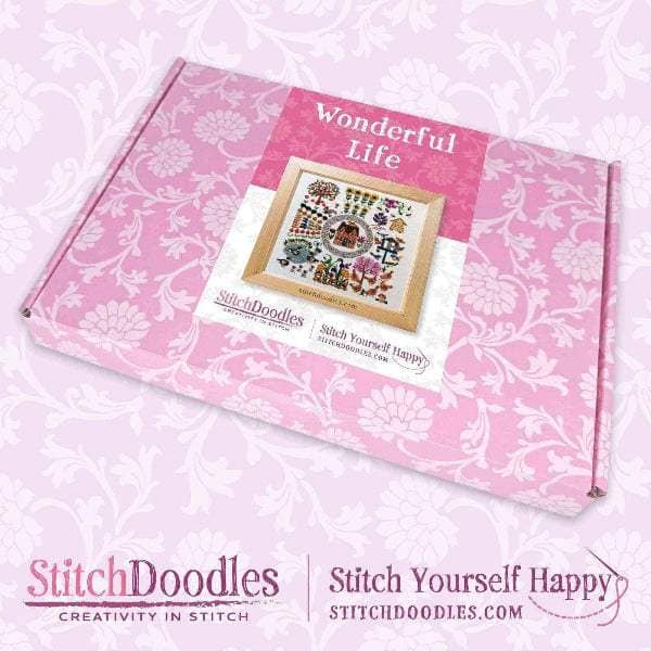 A Wonderful Life Hand Embroidery Kit , Embroidery Kit , StitchDoodles , Embroidery, embroidery hoop, embroidery hoop kit, Embroidery Kit, embroidery kit for adults, embroidery kit fro beginners, embroidery pattern, hand embroidery, hand embroidery fabric, hand embroidery kit, hand embroidery seat frame, modern embroidery kits, nurge embroidery hoop, nurge hoops, nurge seat stand, Printed Pattern, wildlife embroidery , StitchDoodles , shop.stitchdoodles.com