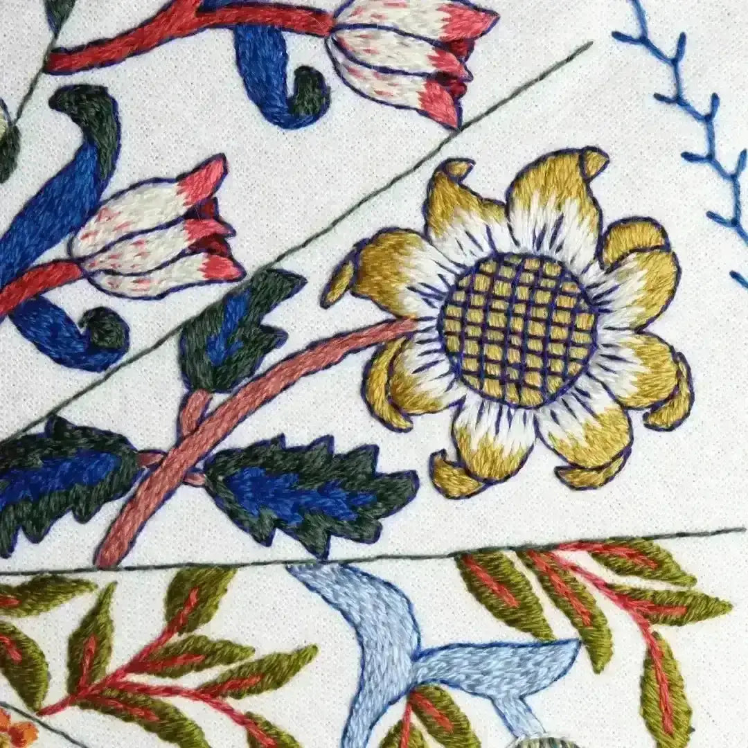 A Year Inspired by William Morris Hand Embroidery Pattern PDF , PDF Download , StitchDoodles , embroidery hoop kit, Embroidery Kit, embroidery kit for adults, embroidery kit fro beginners, embroidery pattern, flower embroidery, hand embroidery, hand embroidery kit, hand embroidery pattern, modern embroidery kits, month embroidery, PDF pattern, year embroidery , StitchDoodles , shop.stitchdoodles.com