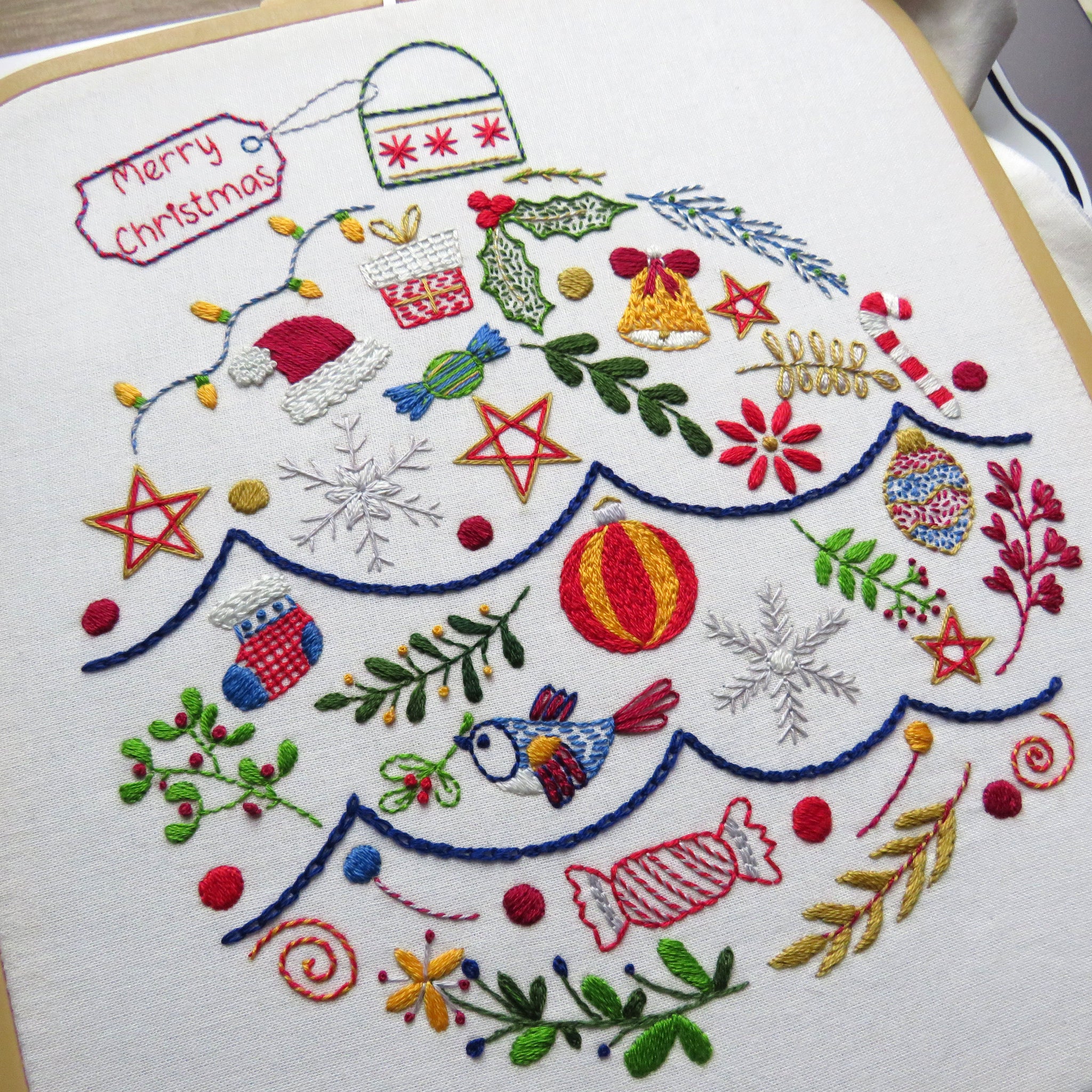 A Very Merry Bauble Embroidery Kit