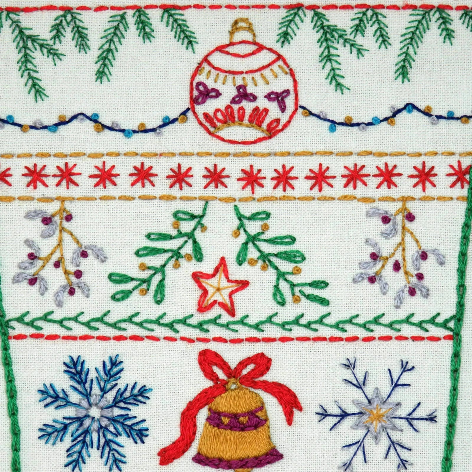 Christmas Stocking Hand Embroidery Kit , Hand Embroidery Kit , StitchDoodles , christmas, embroidery hoop kit, Embroidery Kit, embroidery kit for adults, embroidery kit fro beginners, embroidery kits for adults, embroidery kits for beginners, hand embroidery fabric, modern embroidery kits , StitchDoodles , shop.stitchdoodles.com