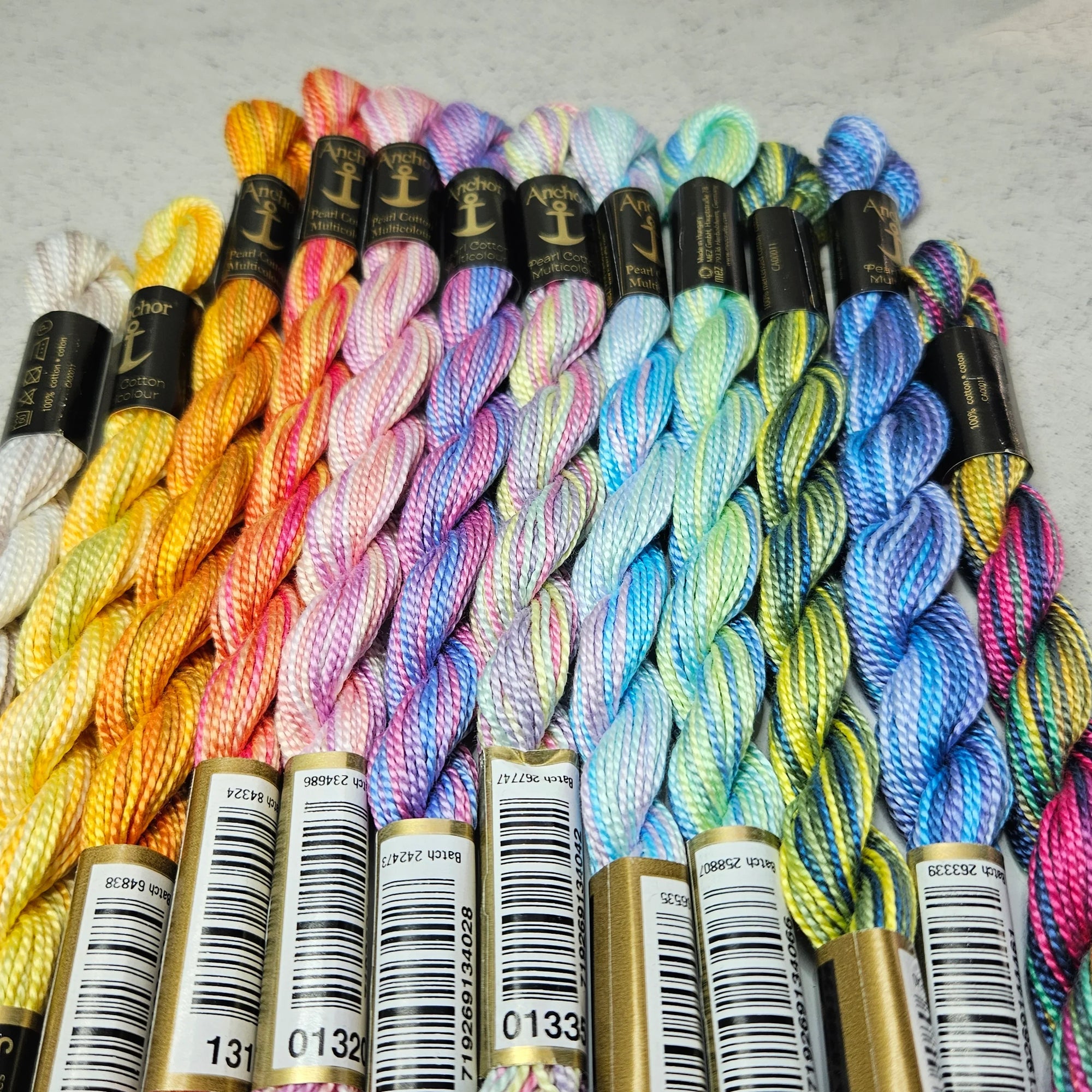 Anchor Pearl Cotton Multicolour Hand Embroidery Threads – StitchDoodles