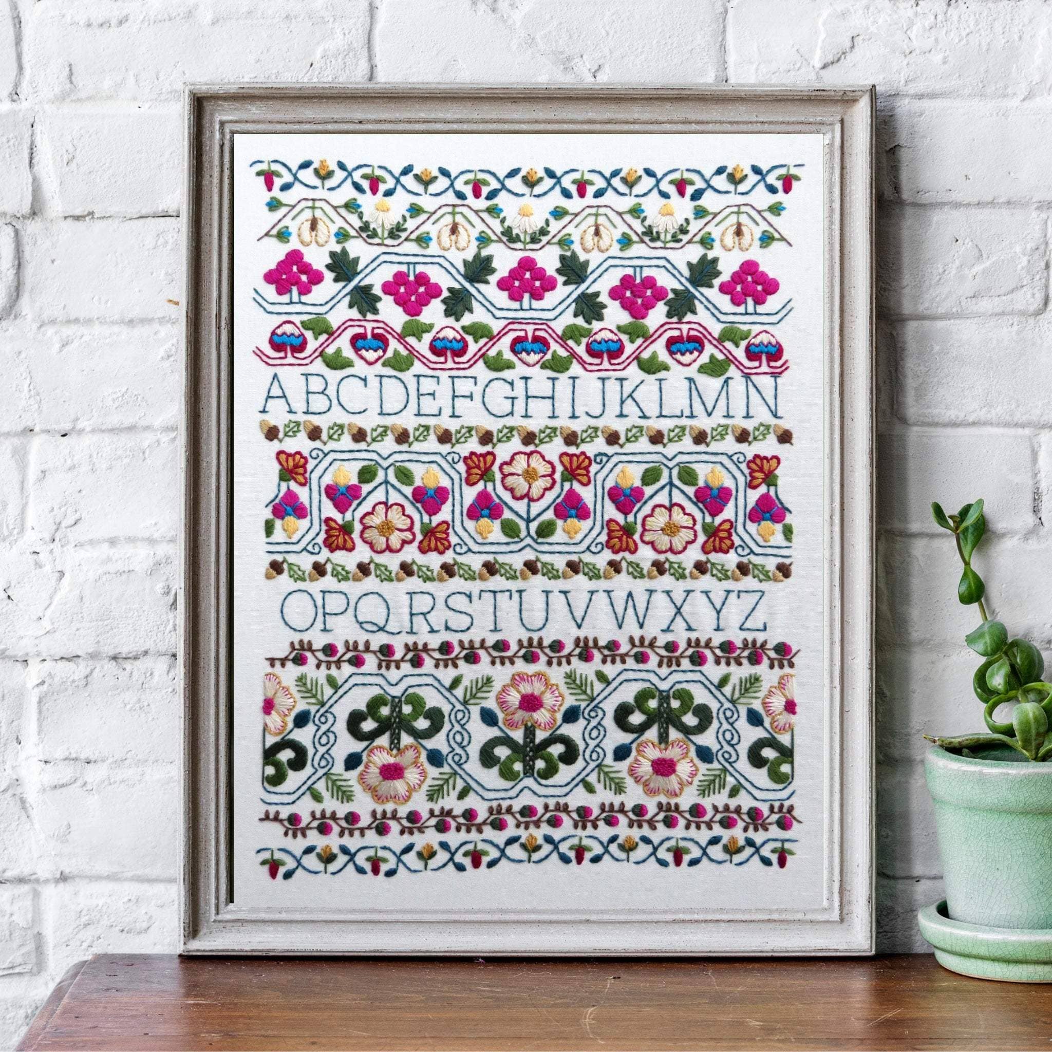 Flower Meadow Cottage Hand Embroidery Kit