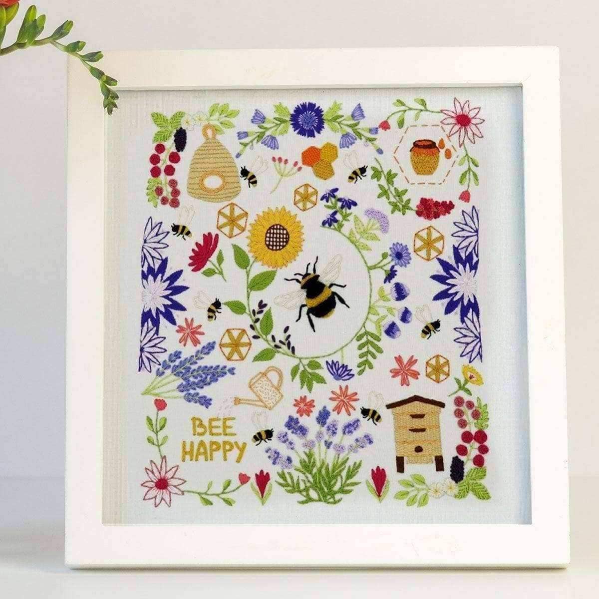 Bees and Blossoms Hand Embroidery Kit , Embroidery Kit , StitchDoodles , BEE EMBROIDERY, Bees and Blossoms, bird embroidery, Embroidery, embroidery hoop, embroidery hoop kit, Embroidery Kit, embroidery kit for adults, embroidery kit fro beginners, embroidery pattern, hand embroidery, hand embroidery fabric, hand embroidery kit, hand embroidery seat frame, hand embroidery thread, modern embroidery kits, nurge embroidery hoop, Printed Pattern, wildlife embroidery , StitchDoodles , shop.stitchdoodles.com