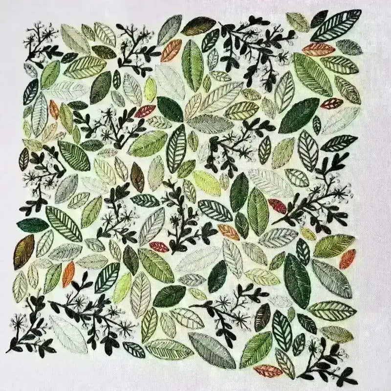 Changing Leaves Hand Embroidery Pattern , PDF Download , StitchDoodles , Embroidery, embroidery hoop, embroidery hoop kit, Embroidery Kit, embroidery kit for adults, embroidery kit fro beginners, embroidery kits for beginners, embroidery pattern, hand embroidery, hand embroidery fabric, hand embroidery seat frame, modern embroidery kits, nurge embroidery hoop, PDF pattern, Printed Pattern , StitchDoodles , shop.stitchdoodles.com